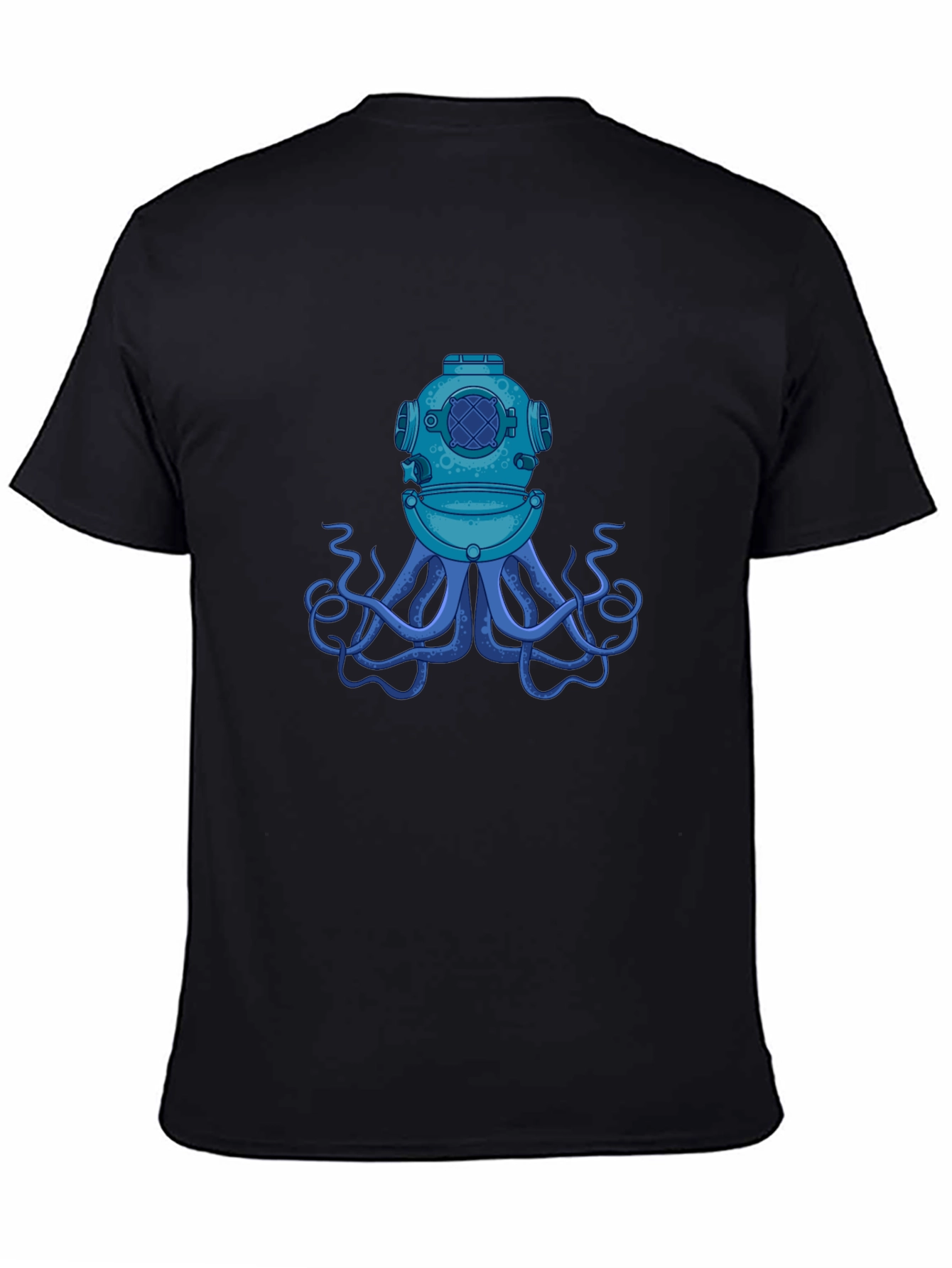 Diver Octopus Black T-Shirt
