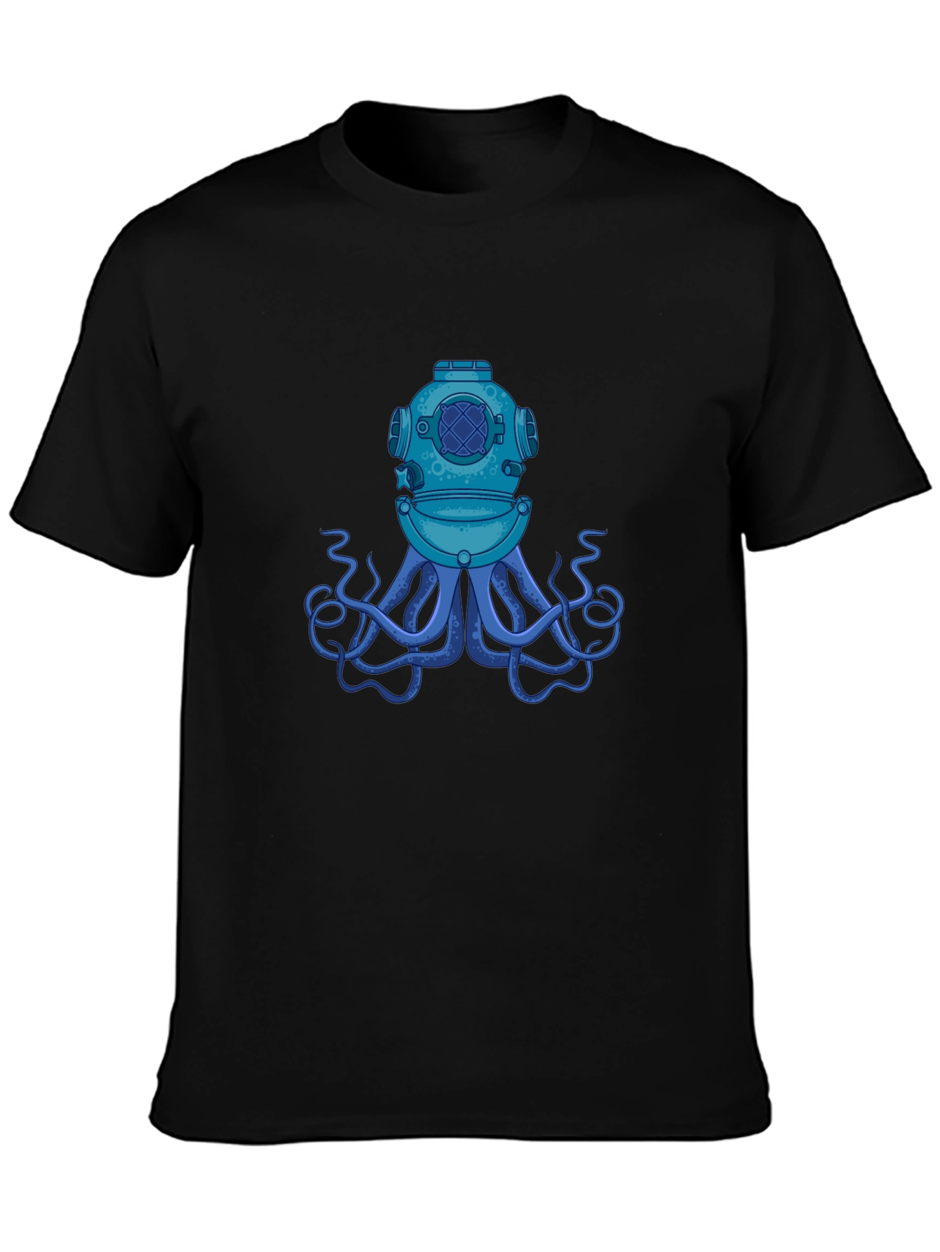 Diver Octopus Black T-Shirt
