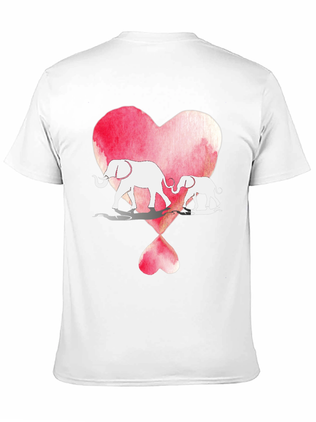 Elephant Love Heart Graphic Tee