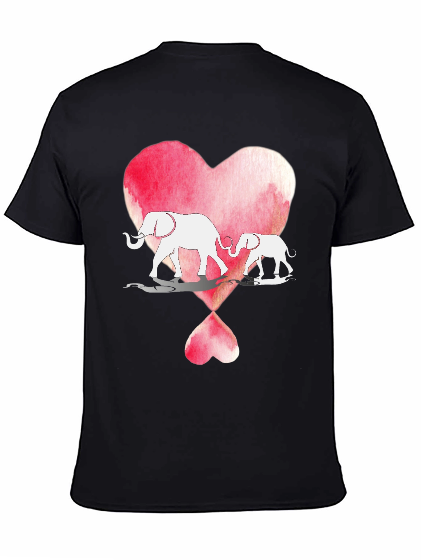Elephant Love Heart Graphic Tee
