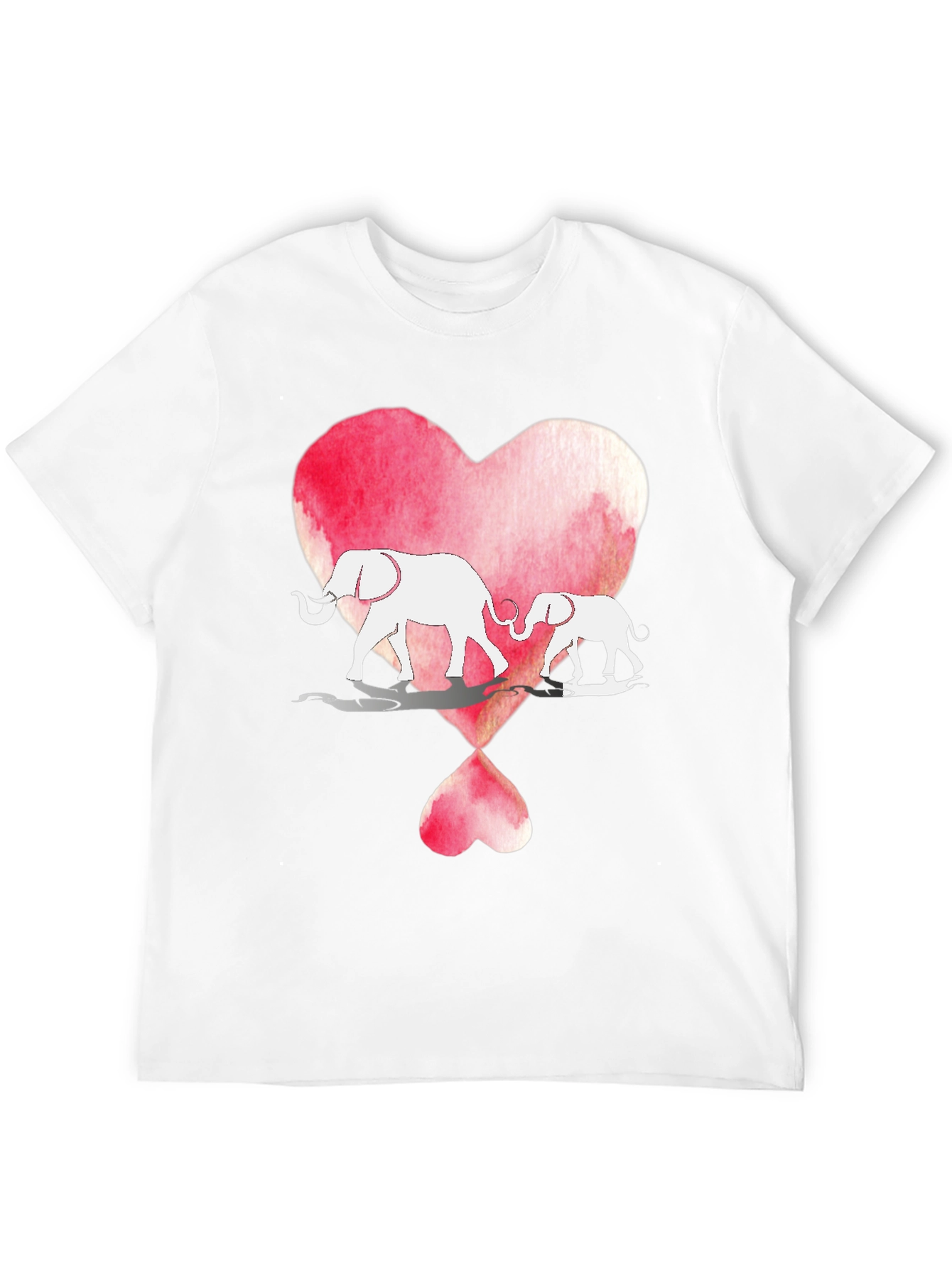 Elephant Love Heart Graphic Tee