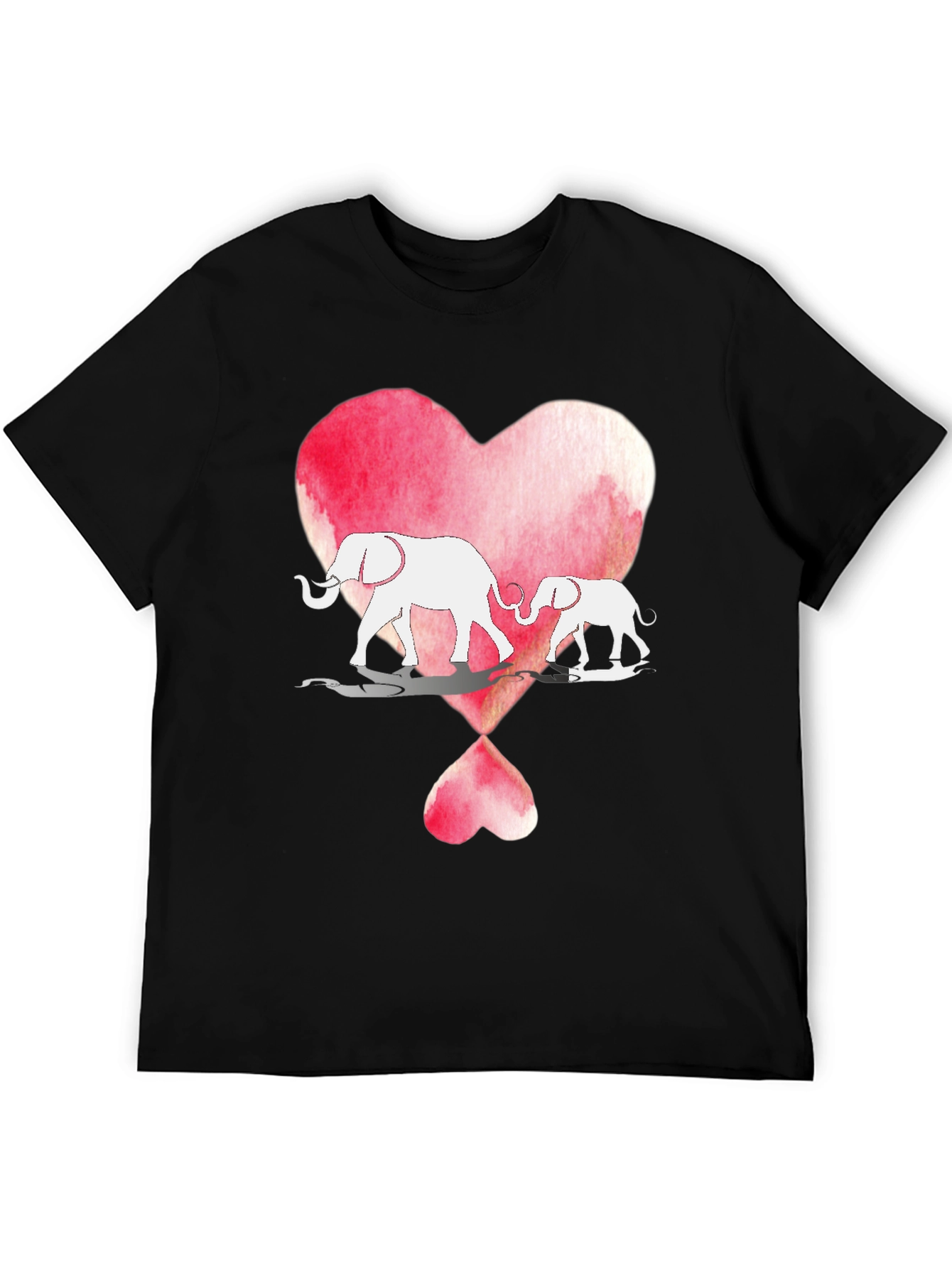 Elephant Love Heart Graphic Tee