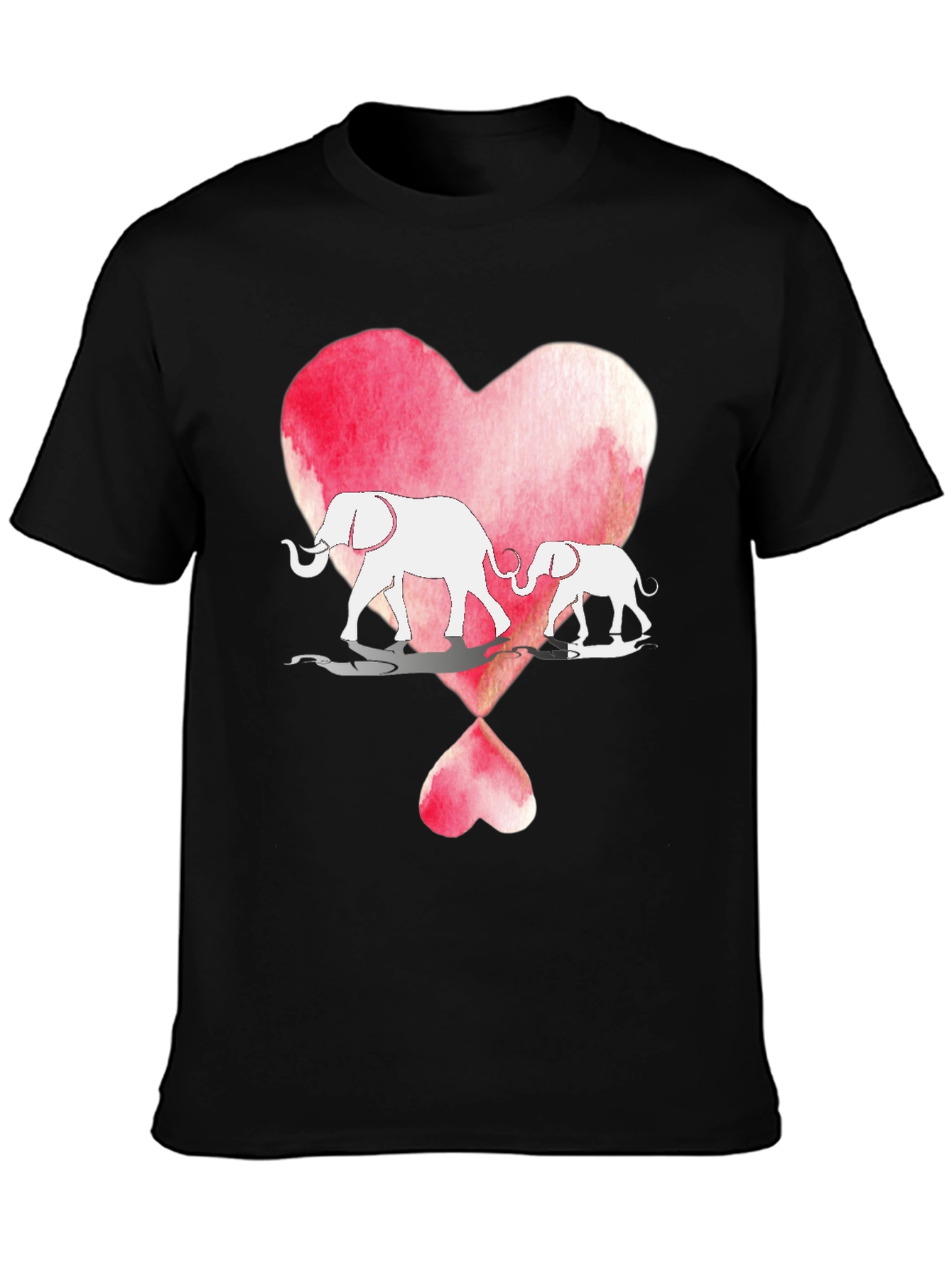 Elephant Love Heart Graphic Tee