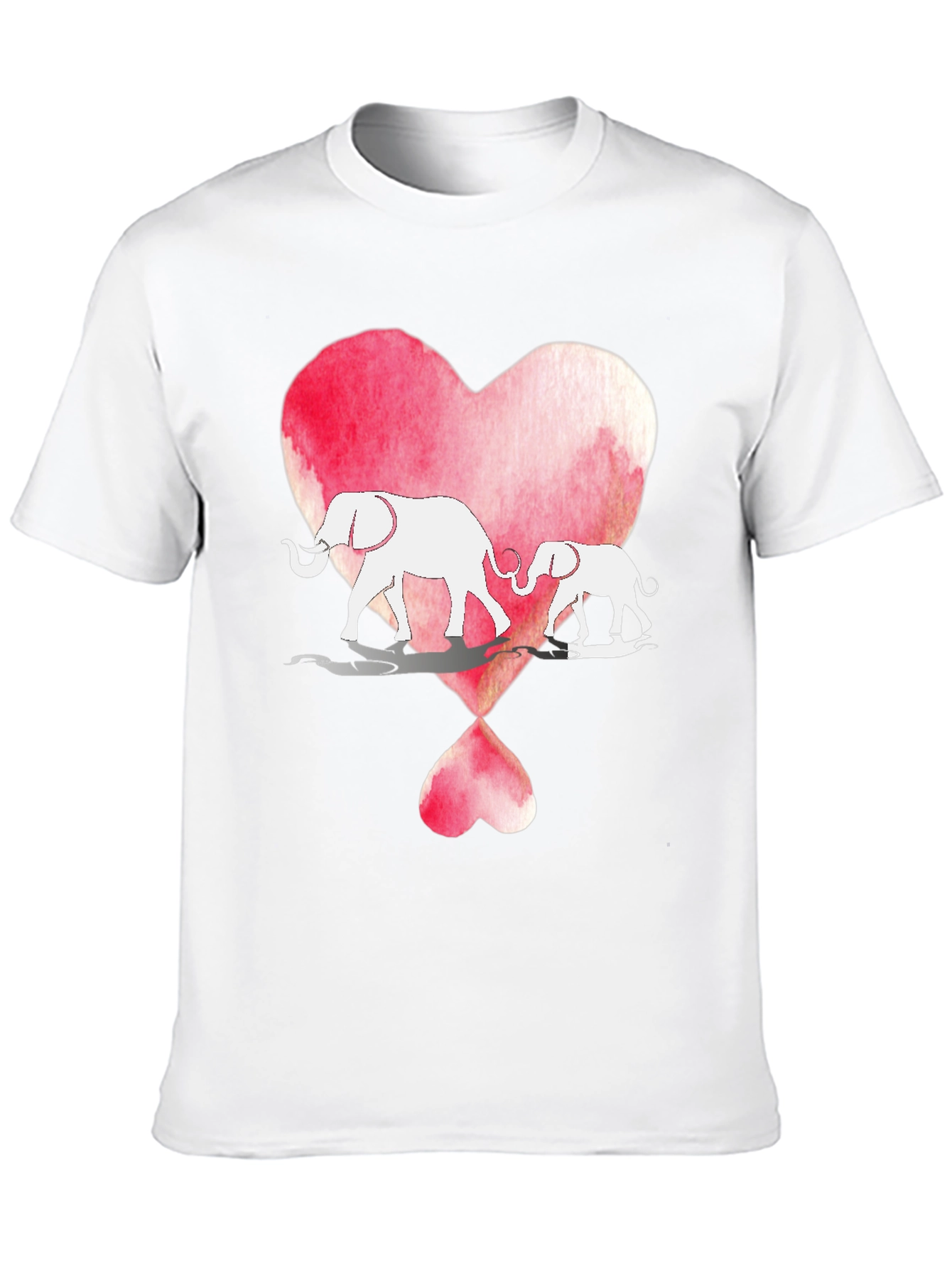 Elephant Love Heart Graphic Tee