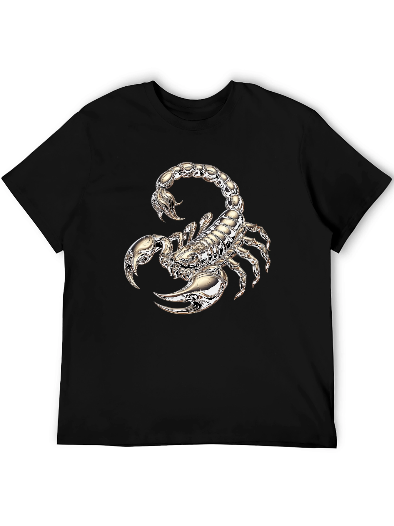 Scorpion Graphic Print T-Shirt - Black