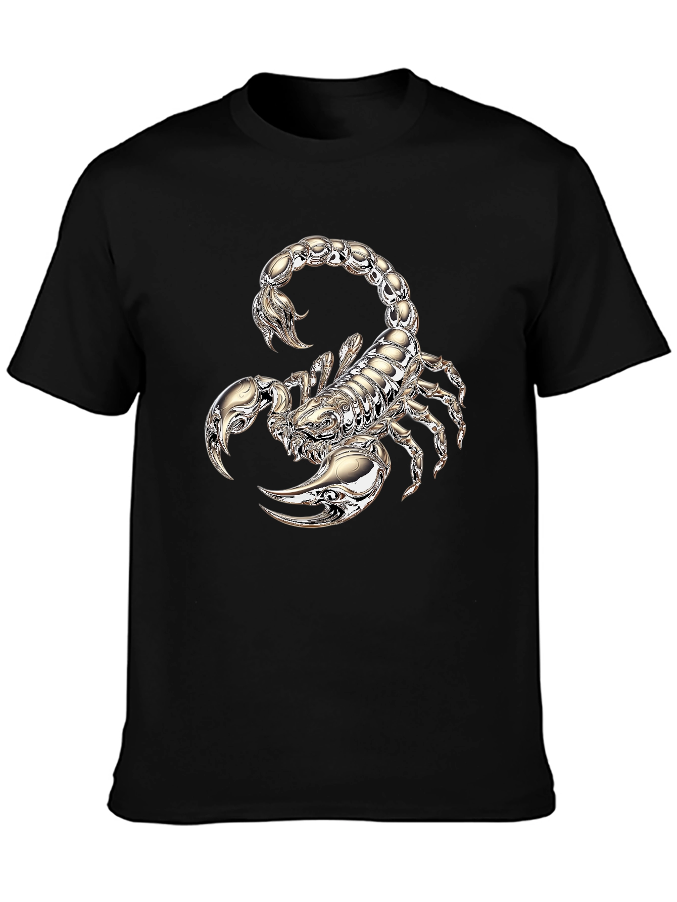Scorpion Graphic Print T-Shirt - Black
