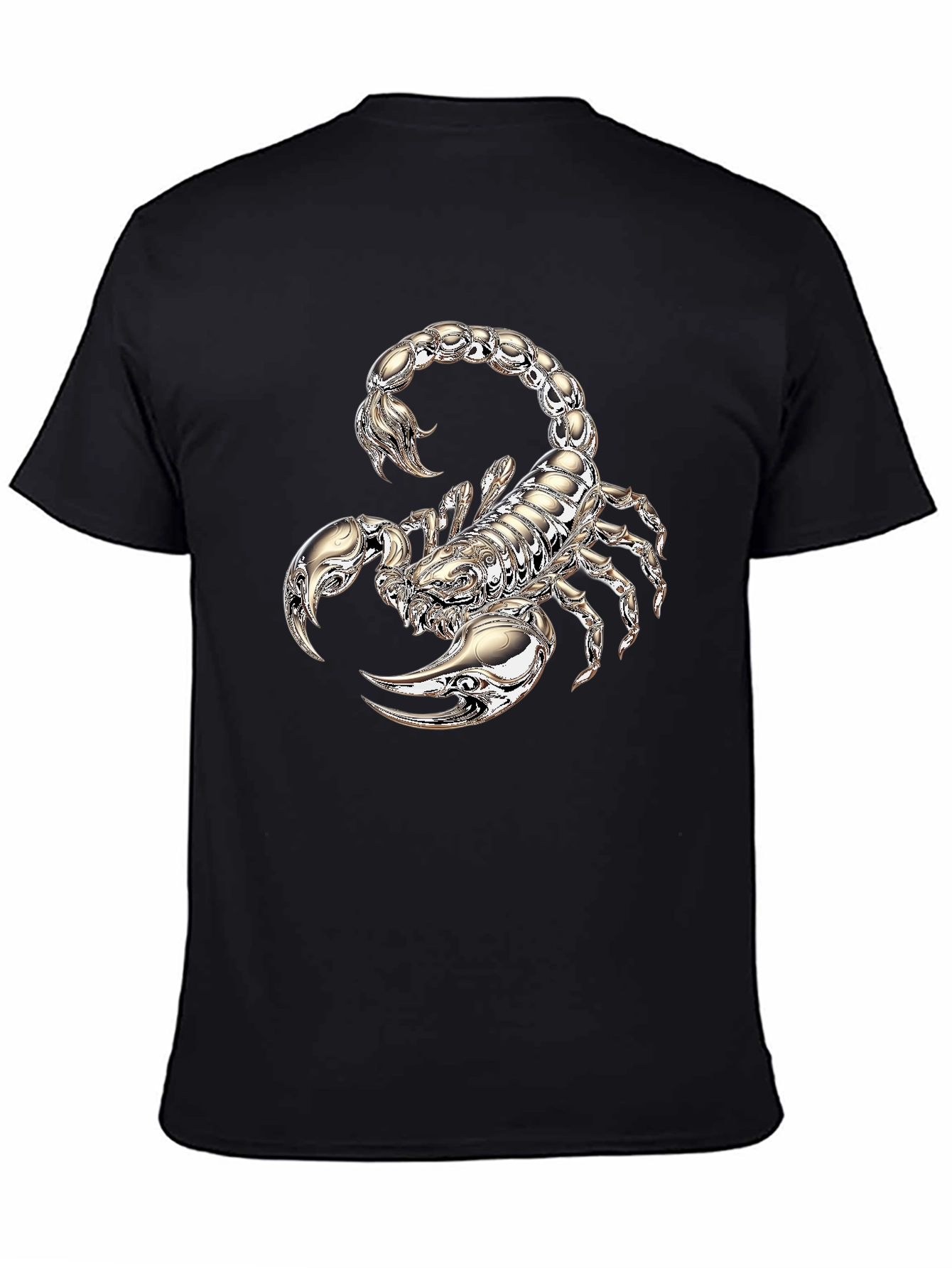 Scorpion Graphic Print T-Shirt - Black