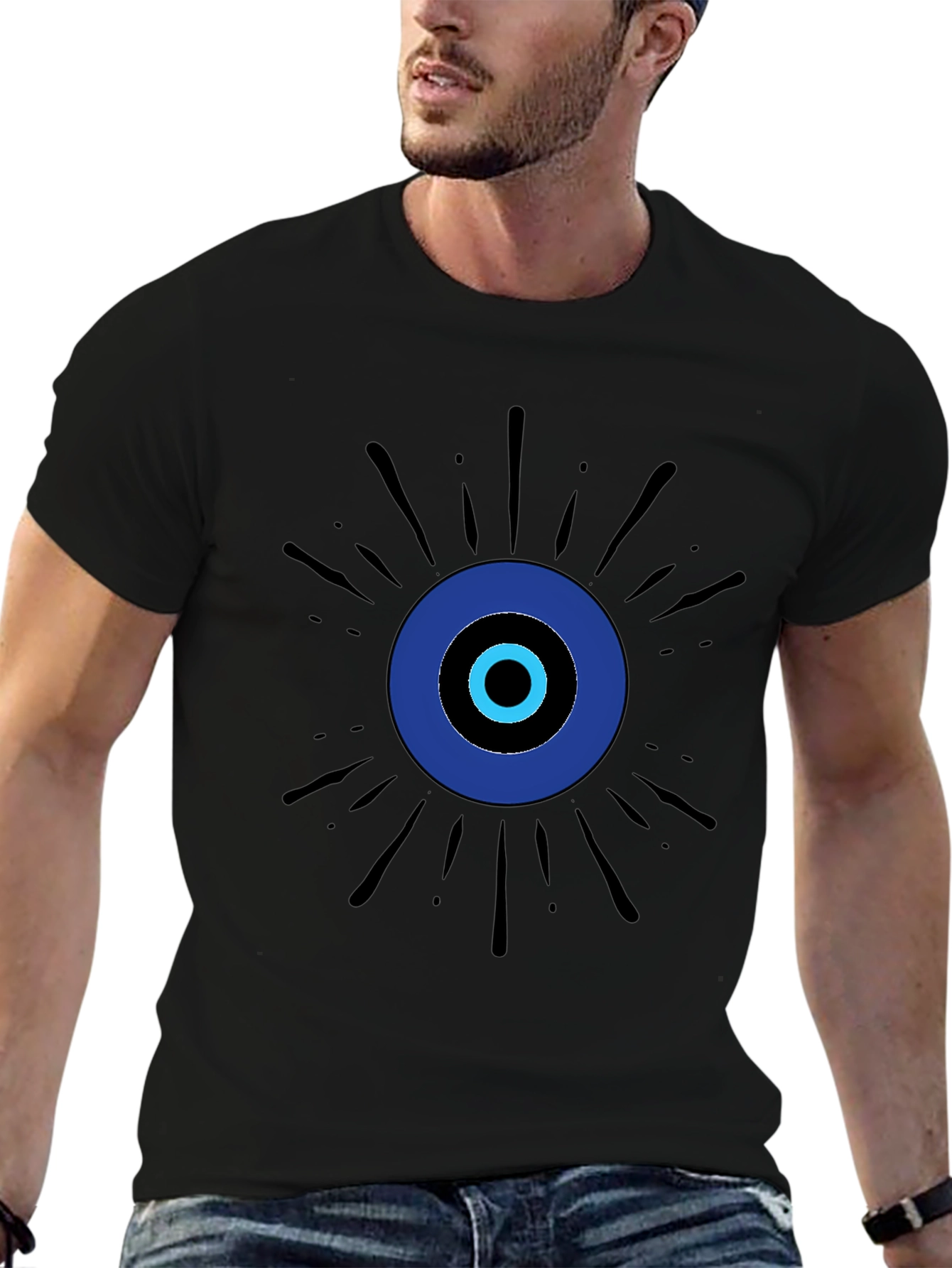 Evil Eye Graphic Tee - Stylish Protection