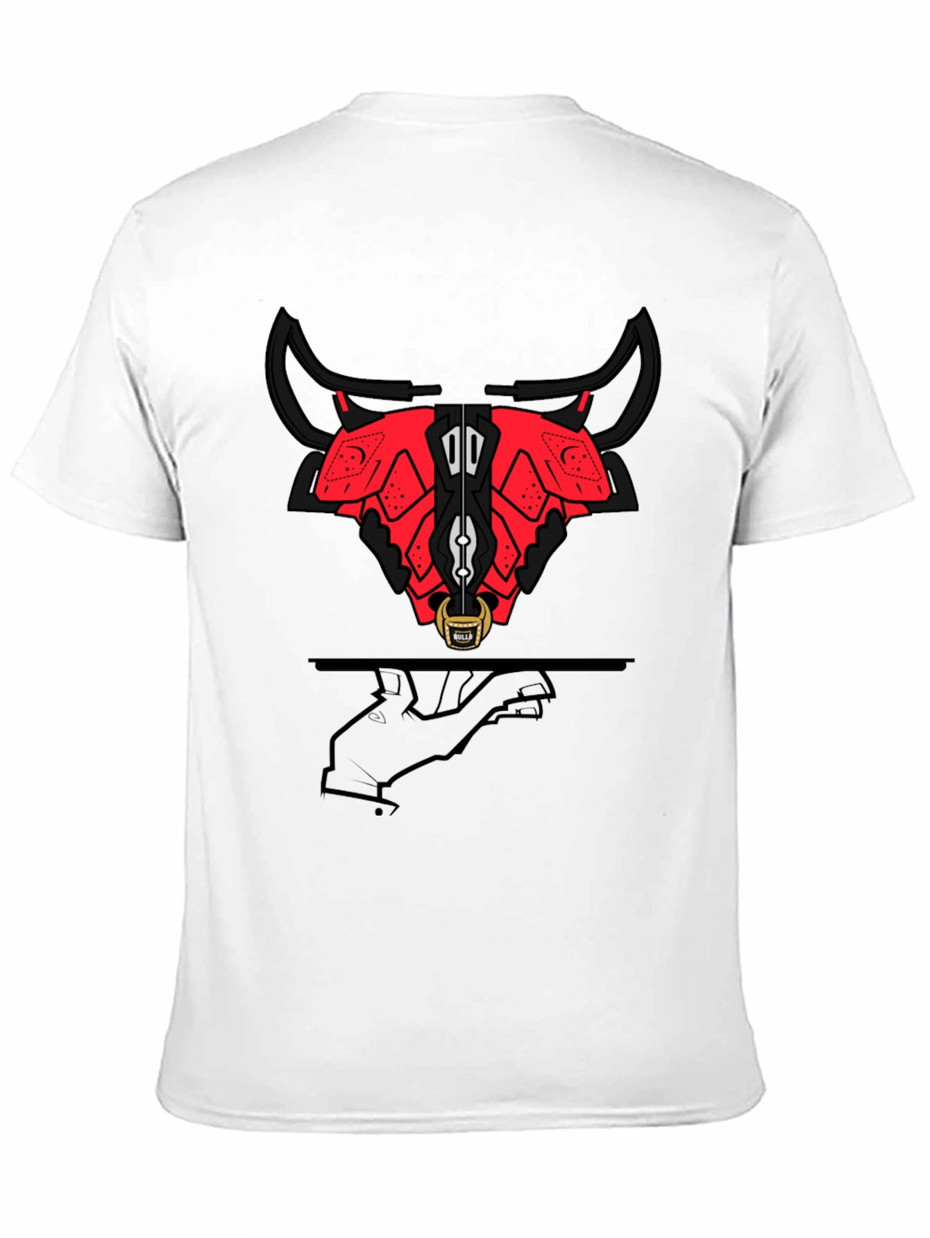 Stylized Bull Graphic Tee - Modern Urban Fashion