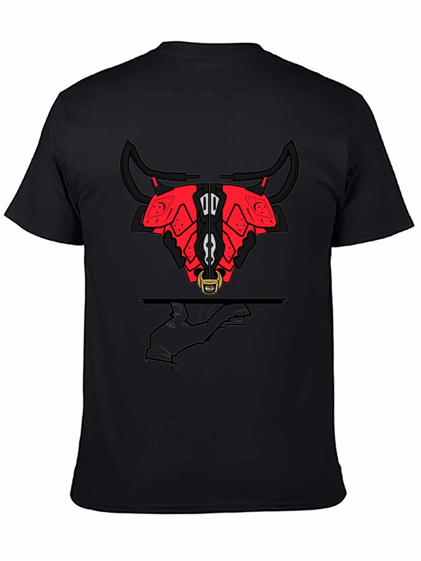 Stylized Bull Graphic Tee - Modern Urban Fashion