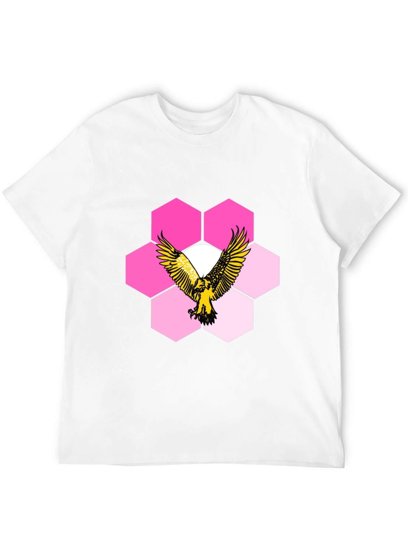 Eagle Hexagon Graphic T-Shirt - Cool Design!