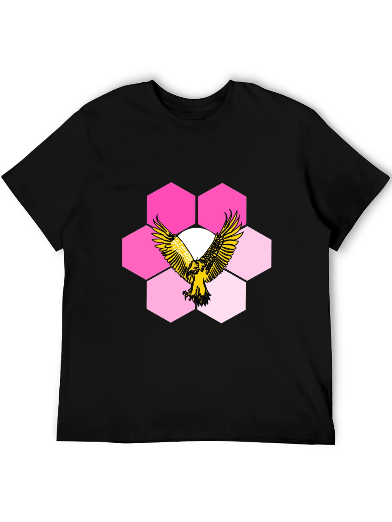 Eagle Hexagon Graphic T-Shirt - Cool Design!