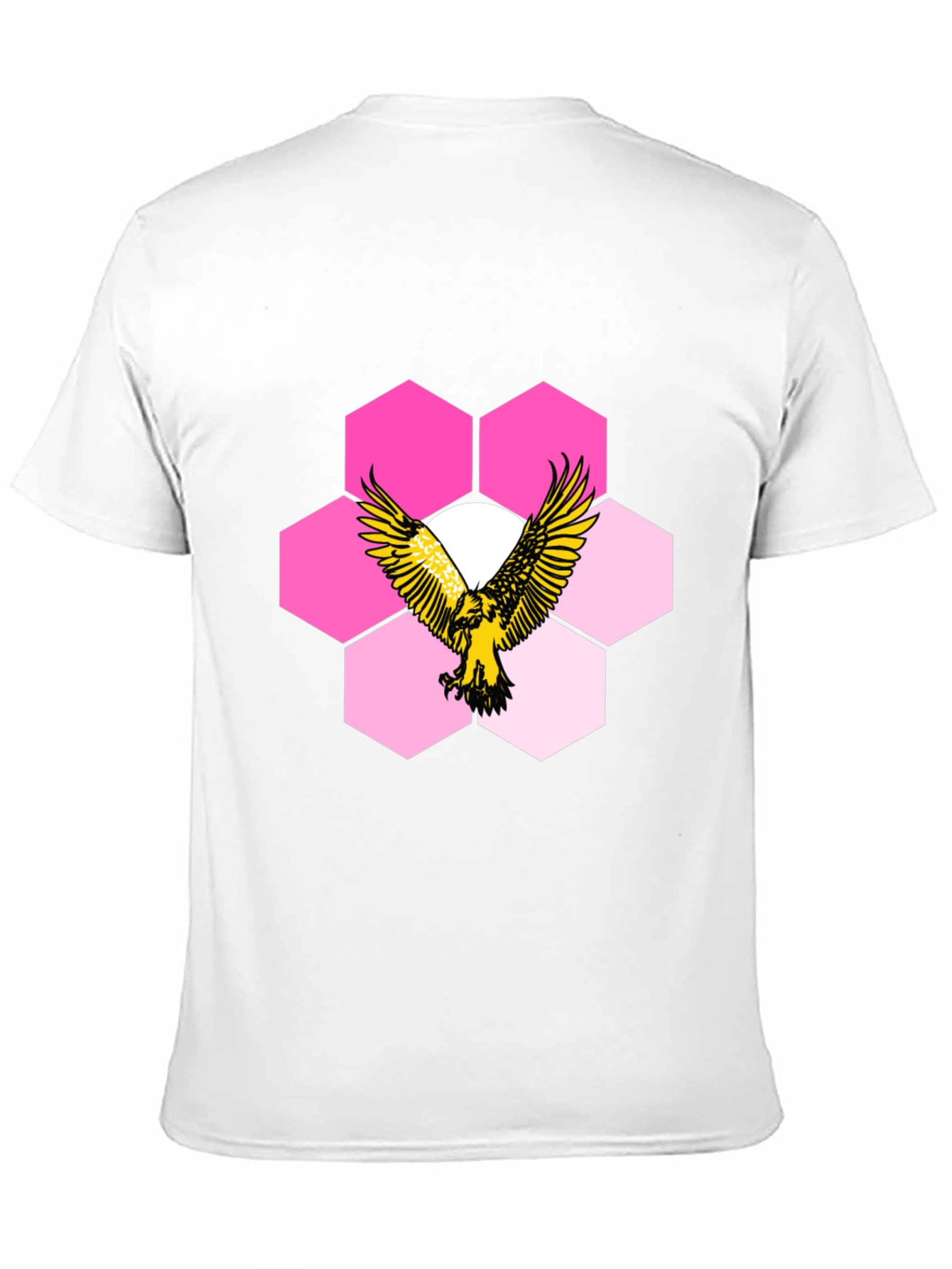 Eagle Hexagon Graphic T-Shirt - Cool Design!