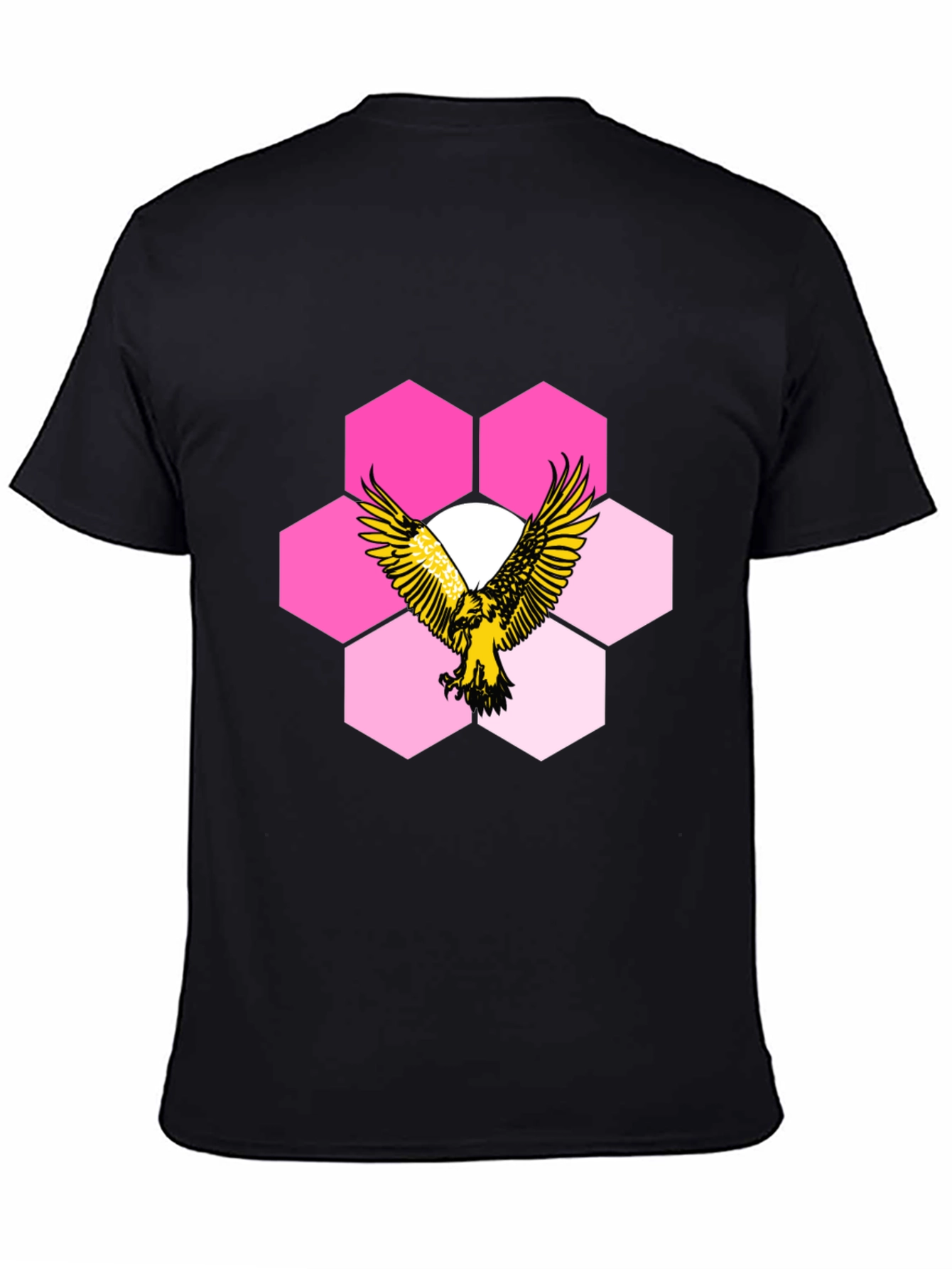 Eagle Hexagon Graphic T-Shirt - Cool Design!