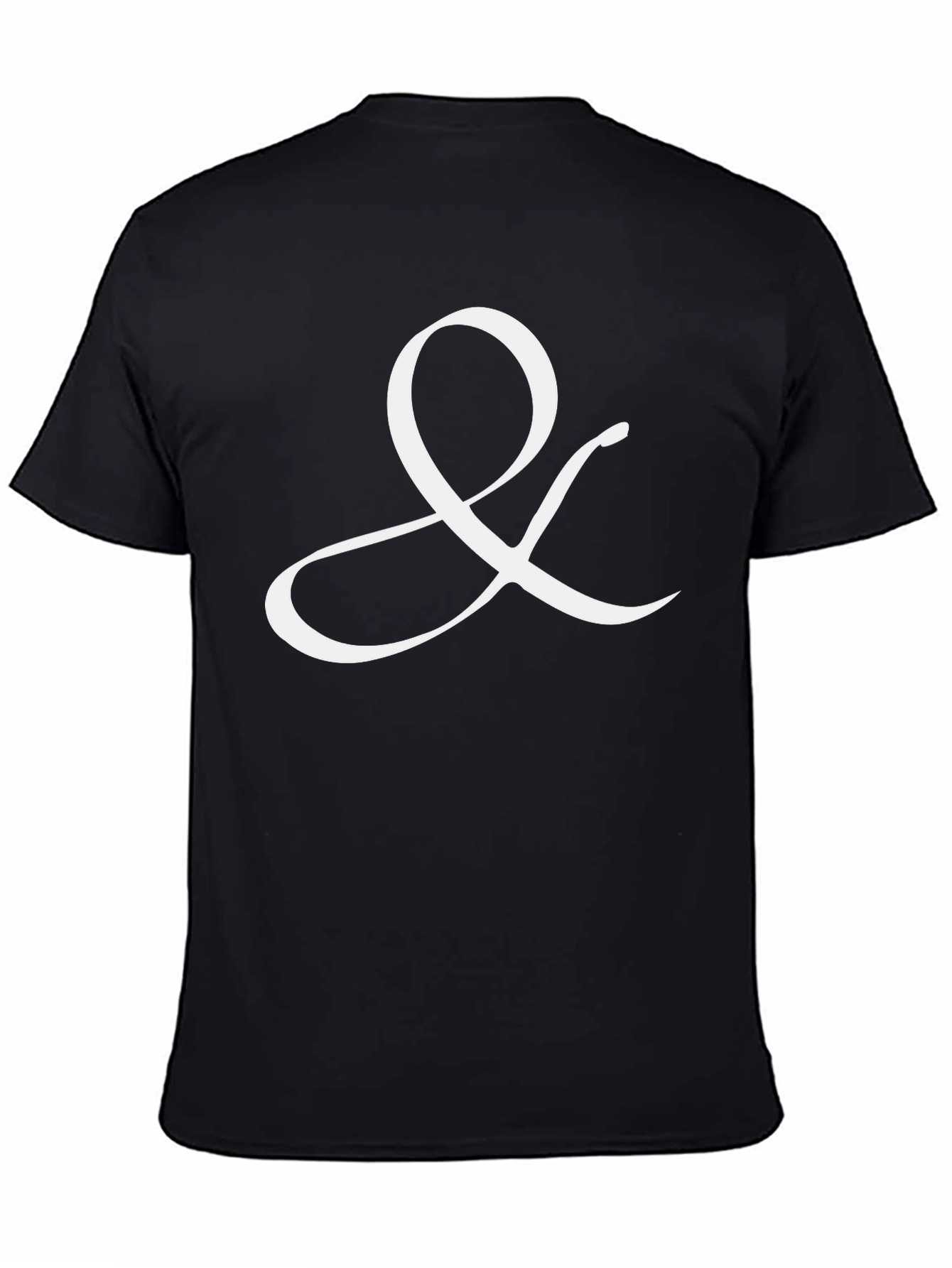 Elegant Ampersand T-Shirt - Classic Black