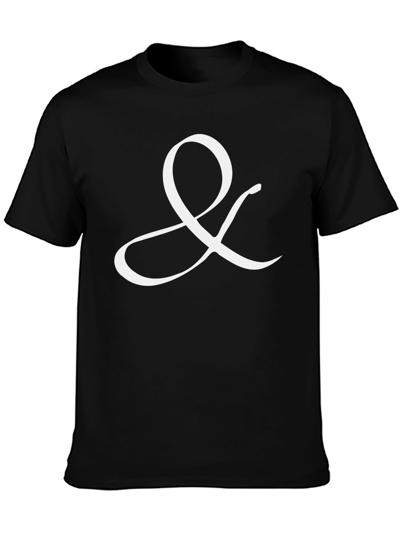 Elegant Ampersand T-Shirt - Classic Black