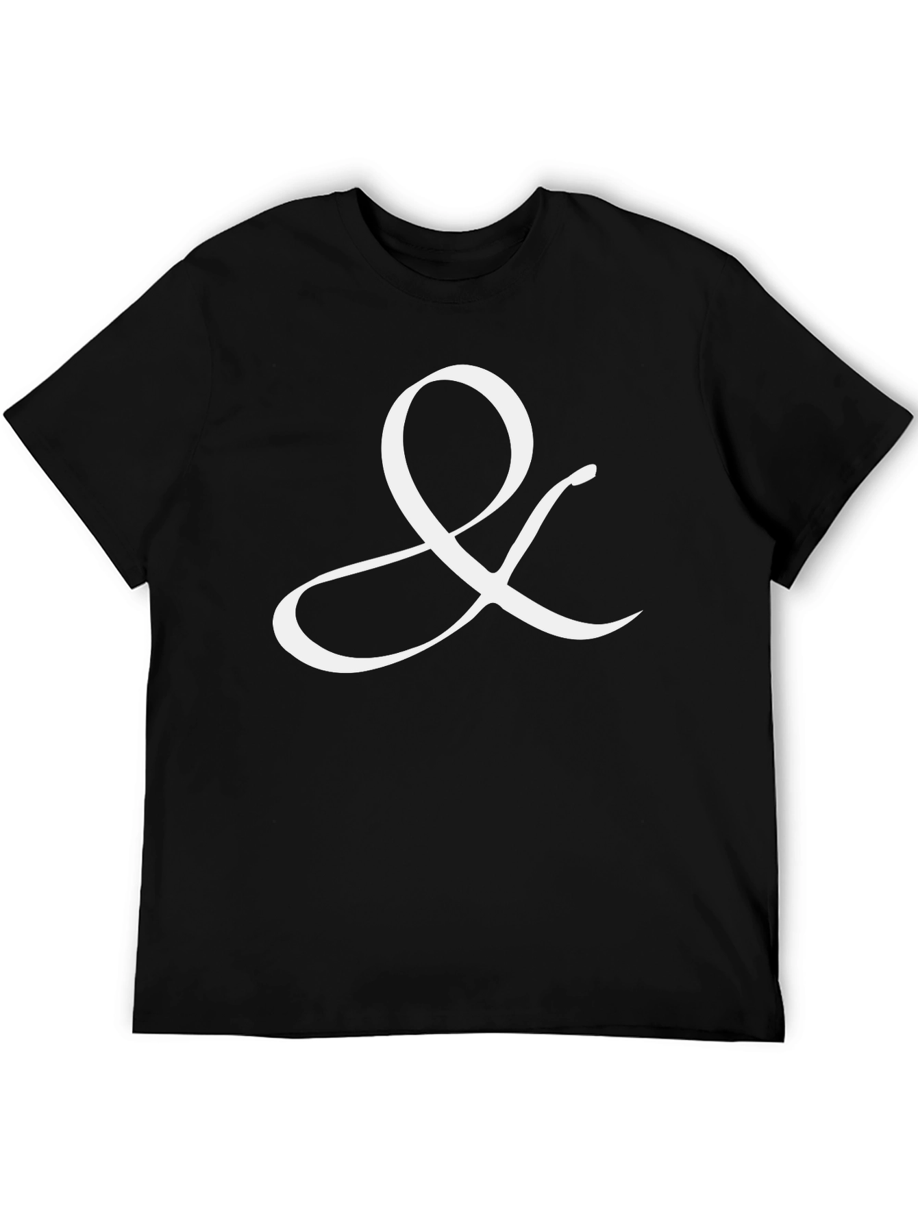 Elegant Ampersand T-Shirt - Classic Black
