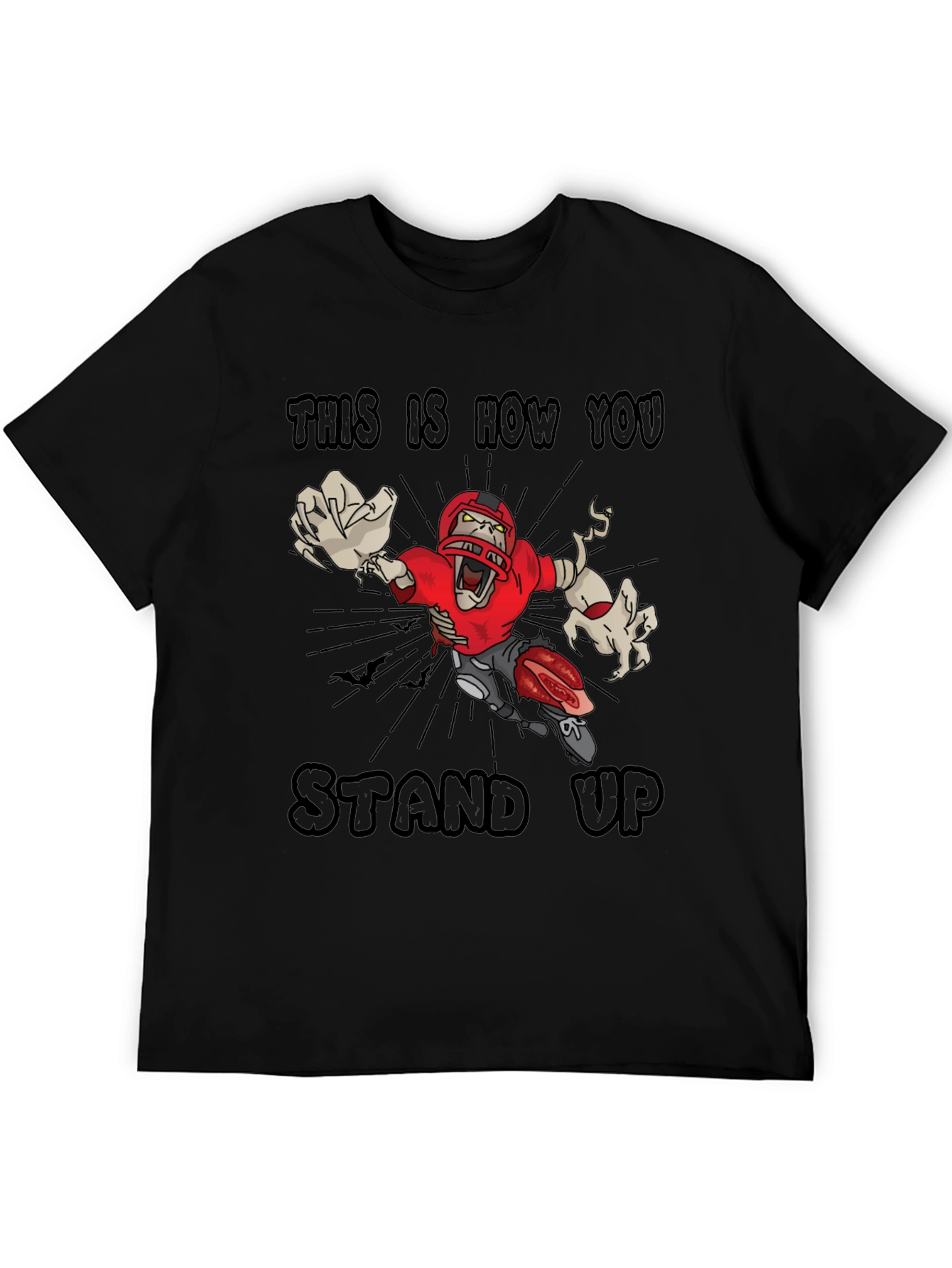 Zombie Football T-Shirt - Stand Up!
