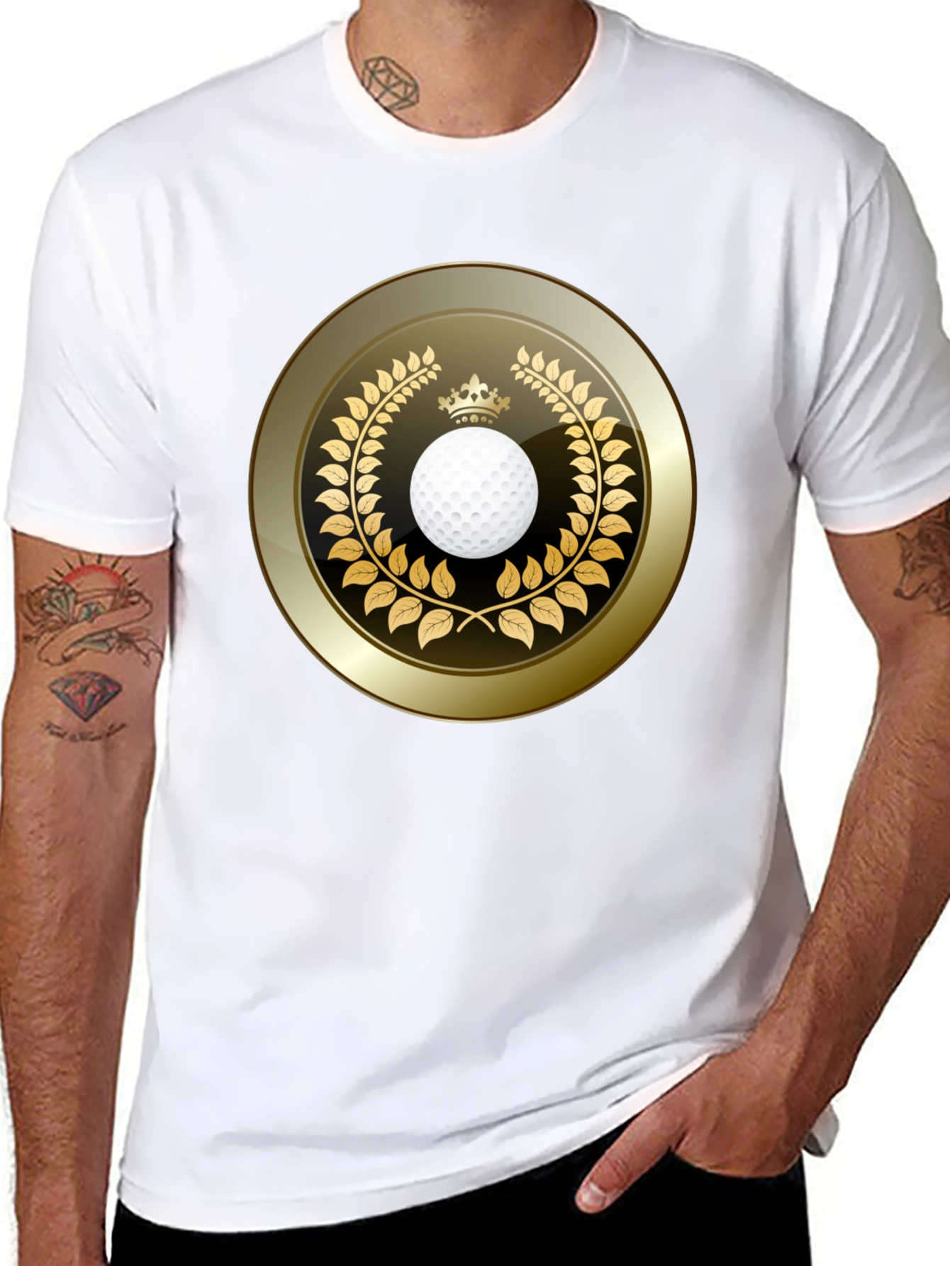 Golf Ball Crown Laurel T-Shirt
