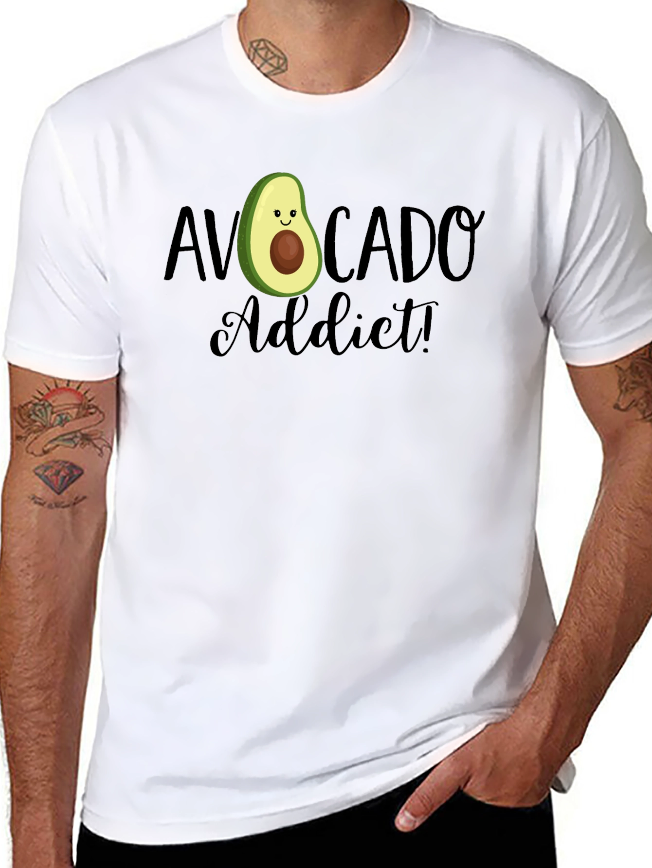 Avocado Addict T-Shirt - Unisex Crew Neck Tee