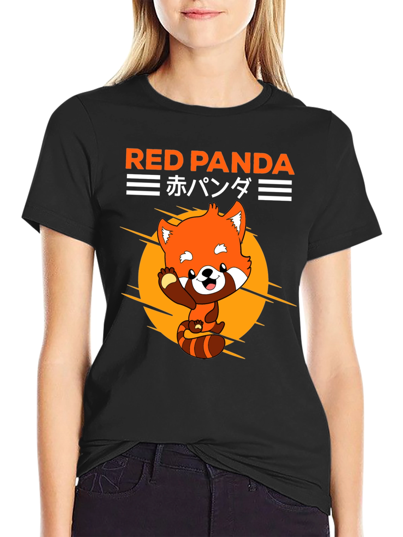 Red Panda Graphic Tee - Cute Anime Style