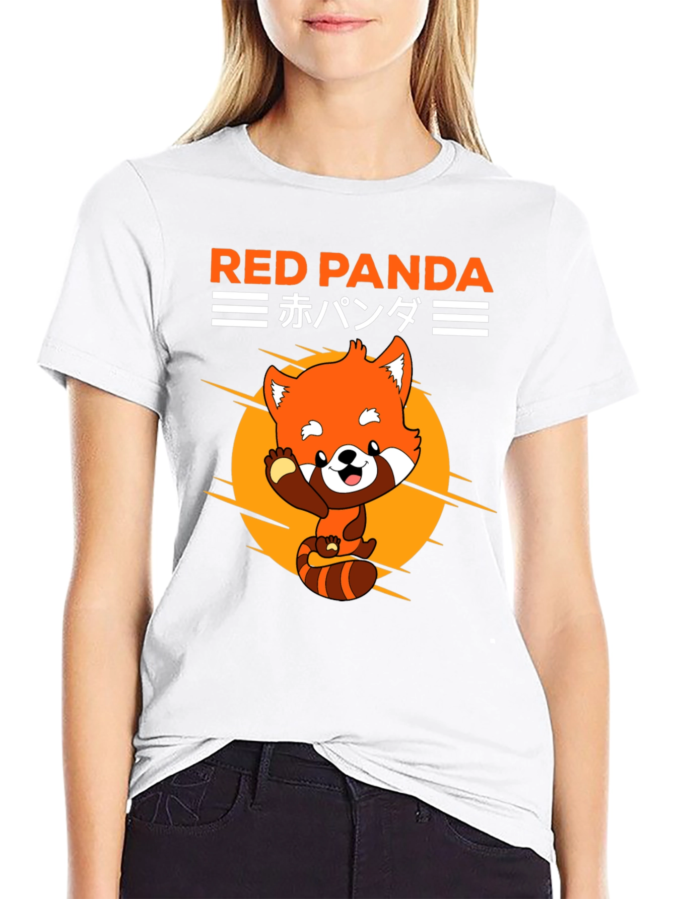 Red Panda Graphic Tee - Cute Anime Style