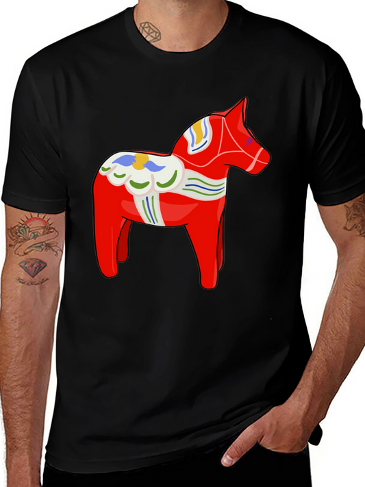 Dala Horse Graphic Tee - Black