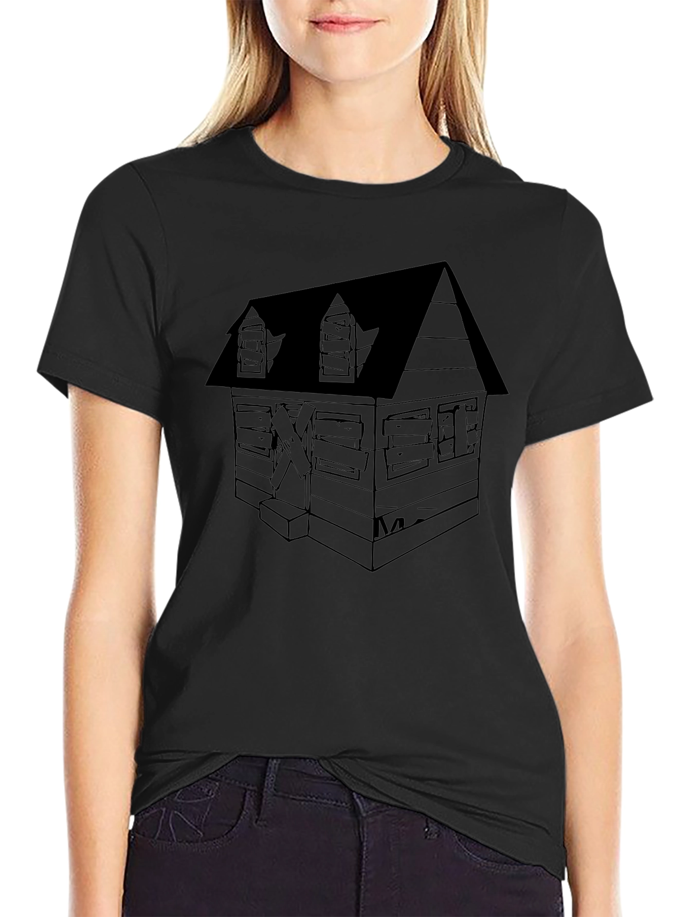 Creepy Cabin Graphic T-Shirt
