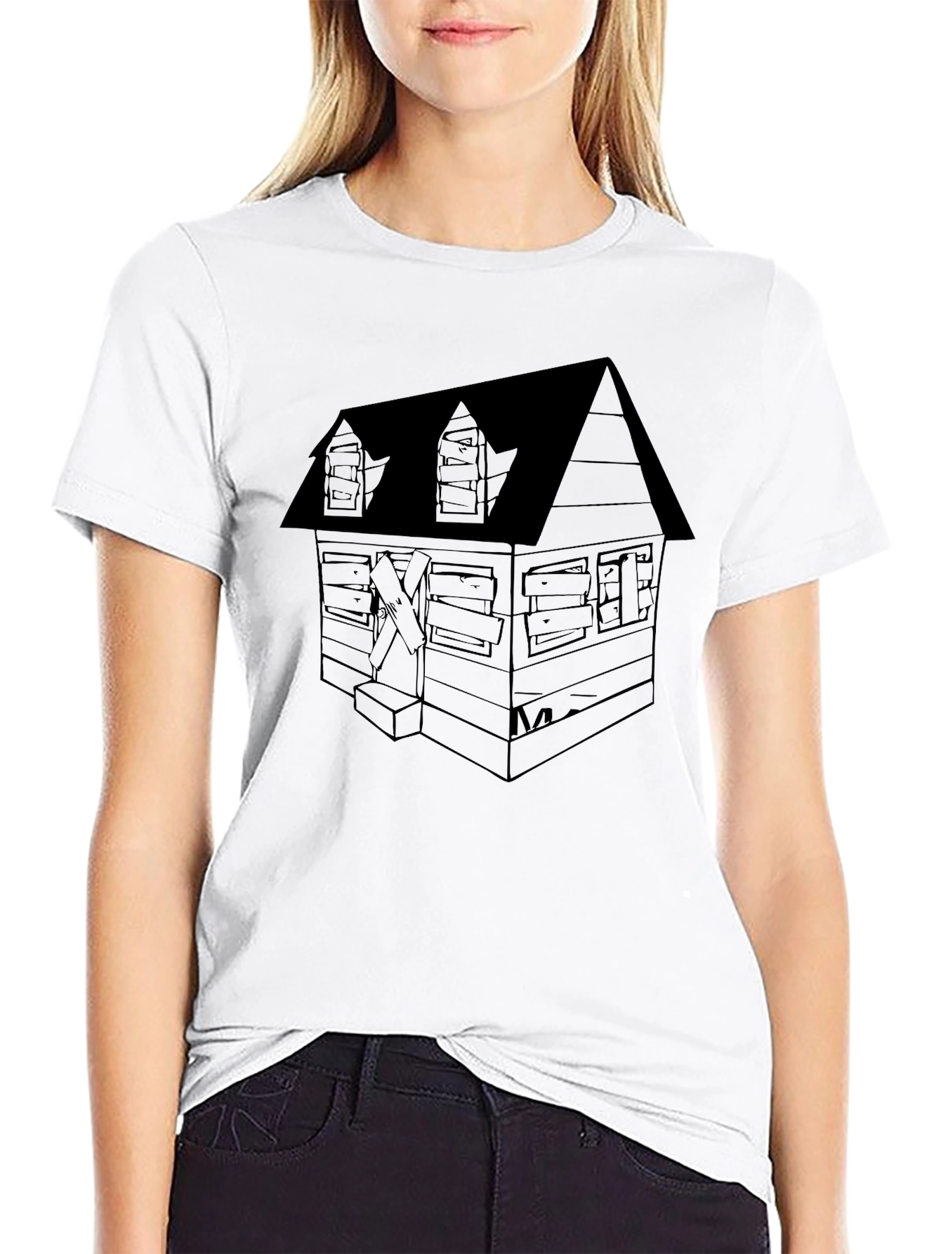 Creepy Cabin Graphic T-Shirt