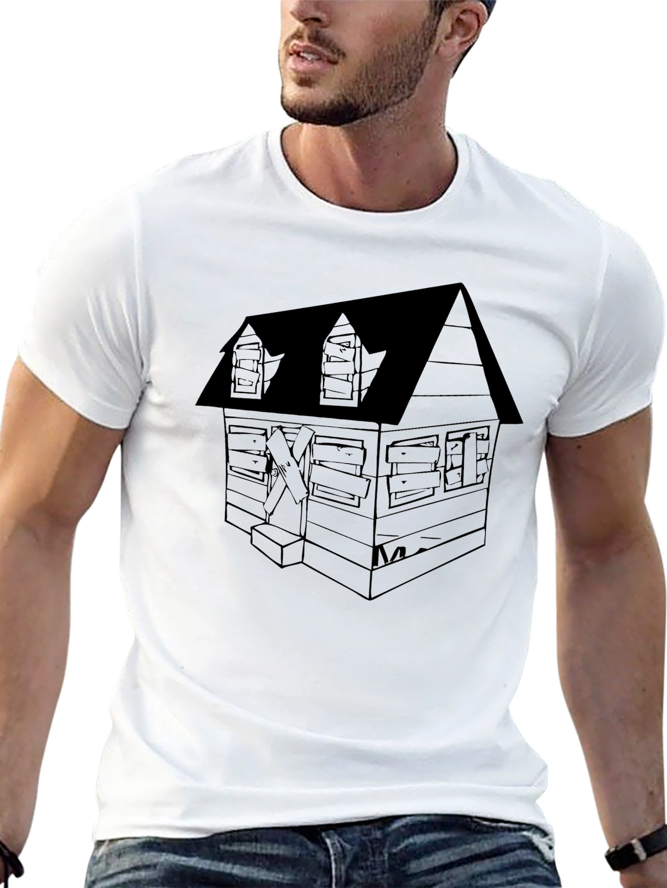 Creepy Cabin Graphic T-Shirt