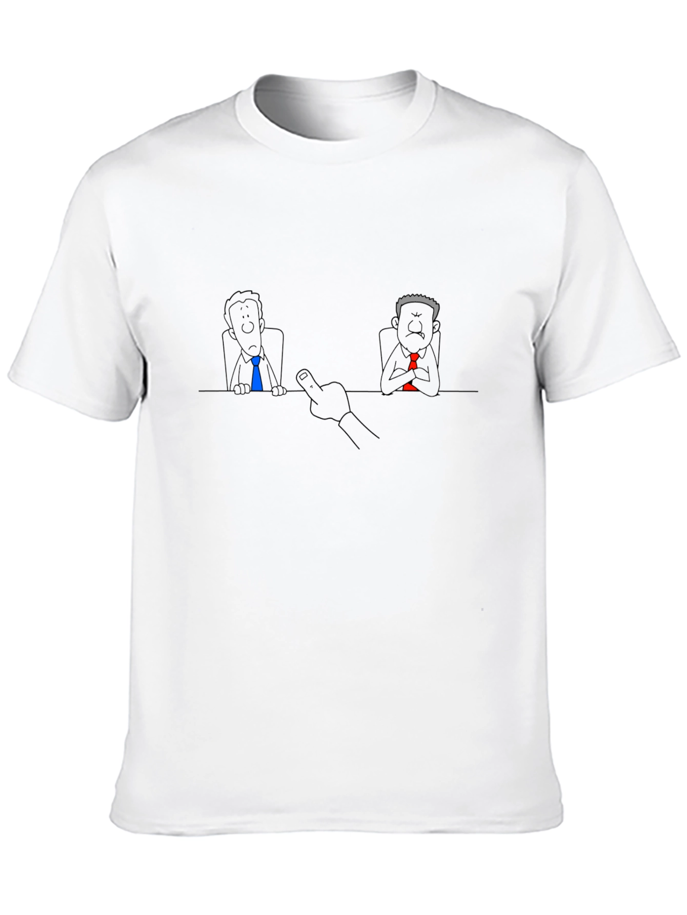 Funny Middle Finger Boss Meeting T-Shirt