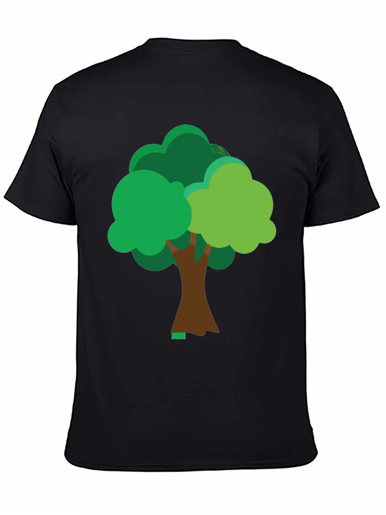 Fun Tree Graphic Tee - Casual Black T-Shirt
