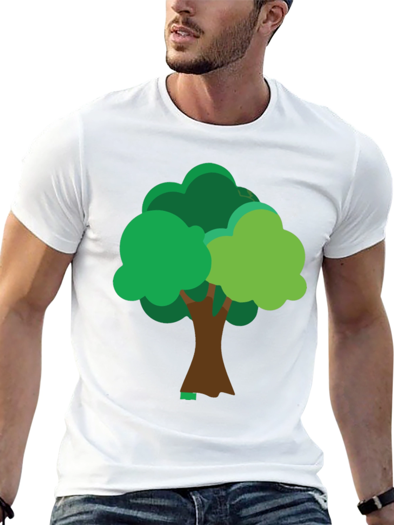 Fun Tree Graphic Tee - Casual Black T-Shirt