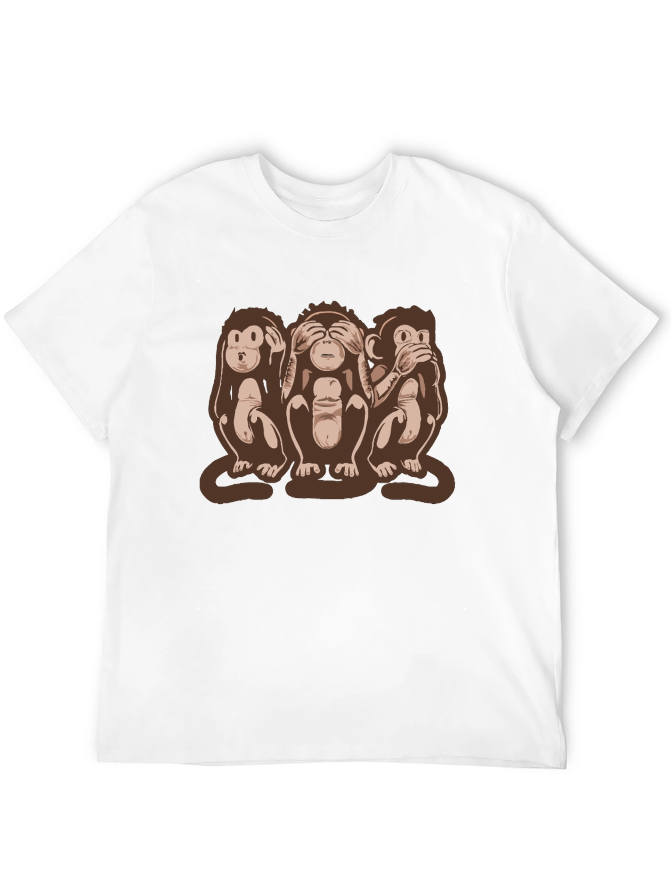 Hear See Speak No Evil Monkey Graphic Tee