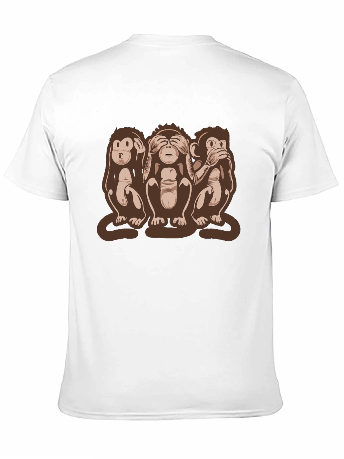 Hear See Speak No Evil Monkey Graphic Tee