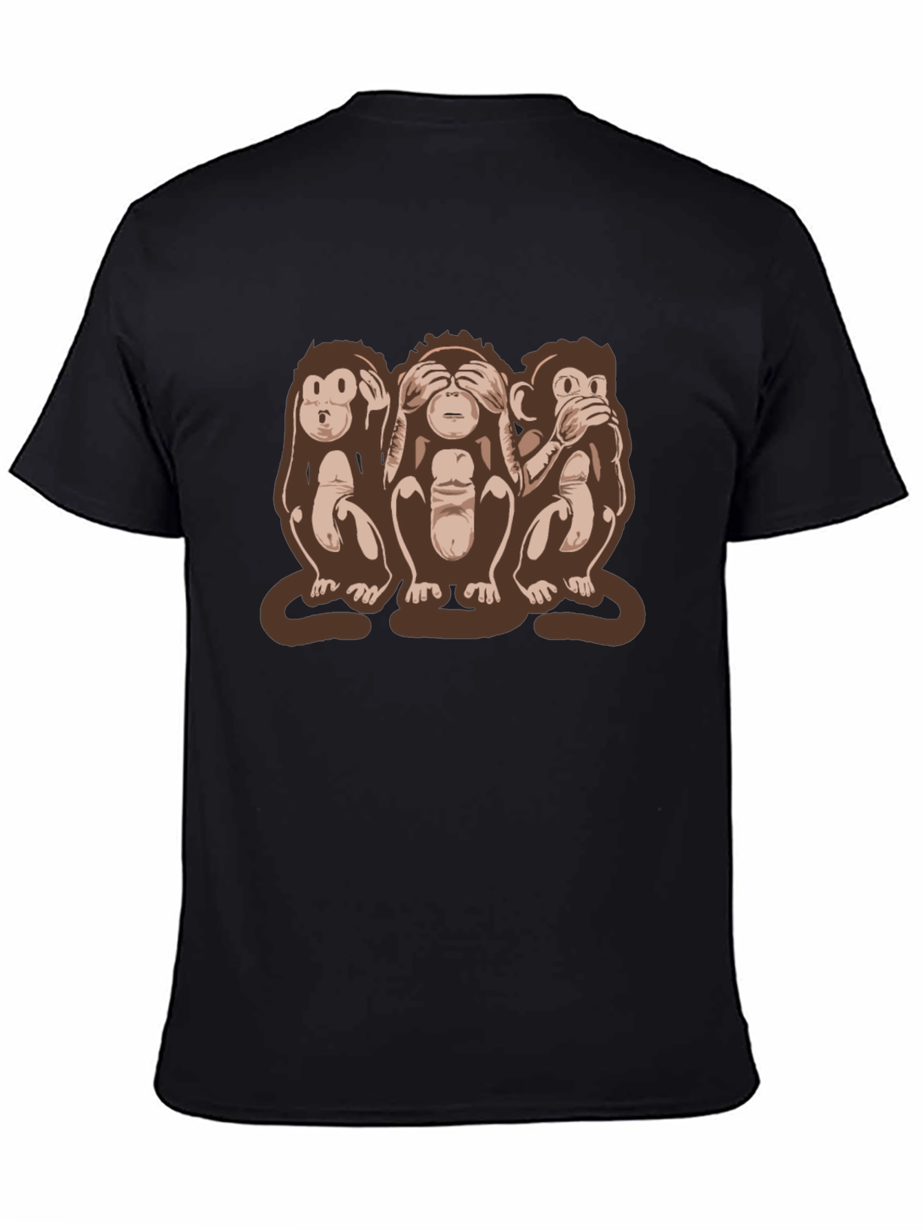 Hear See Speak No Evil Monkey Graphic Tee