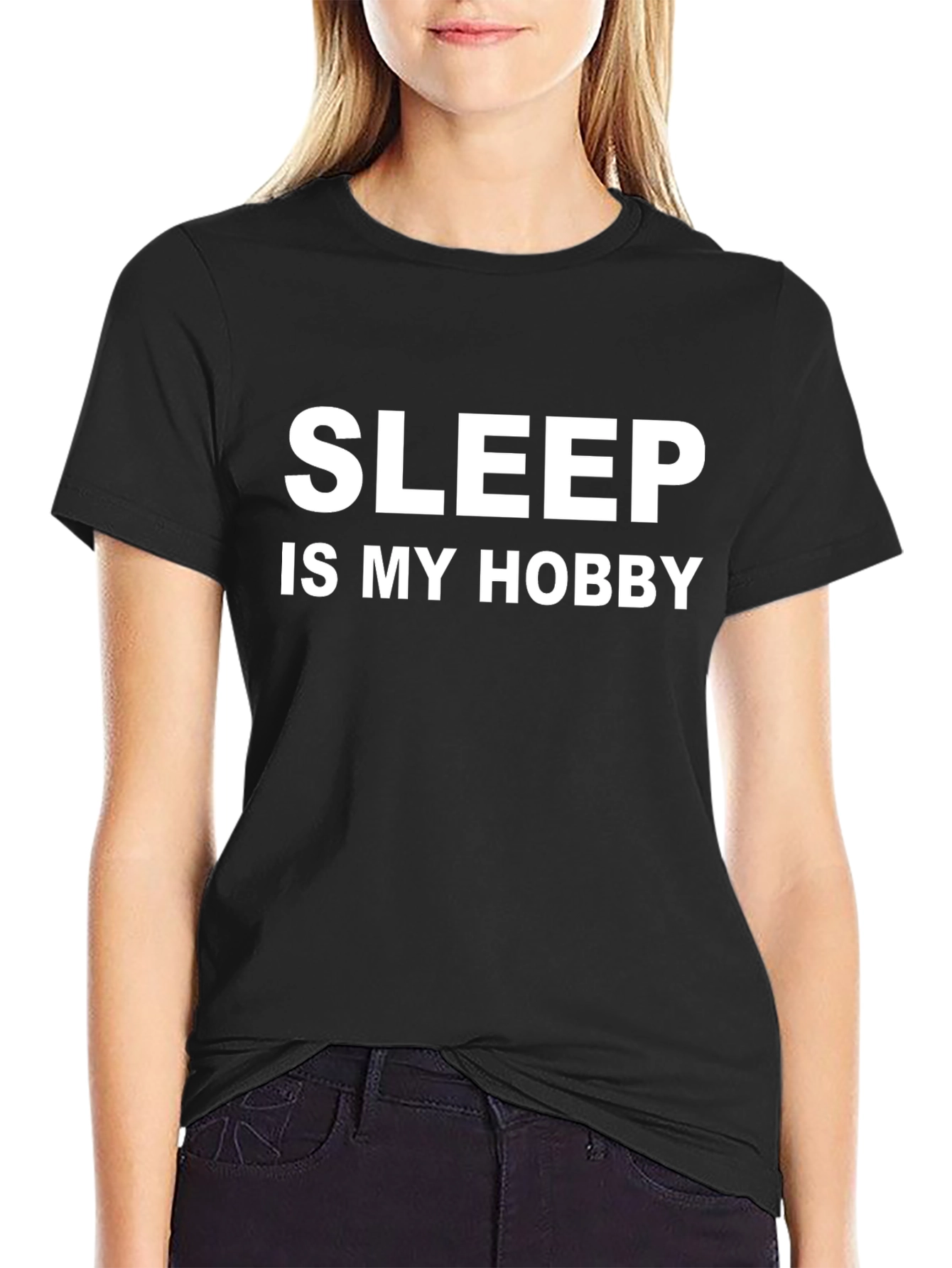 Sleep is My Hobby - Black T-Shirt