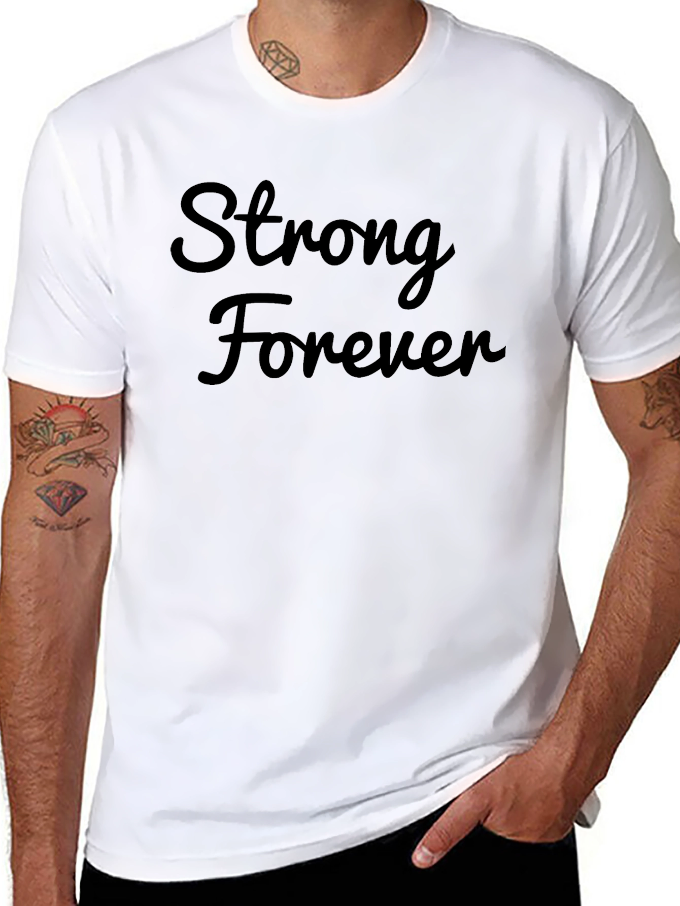 Strong Forever Black T-Shirt
