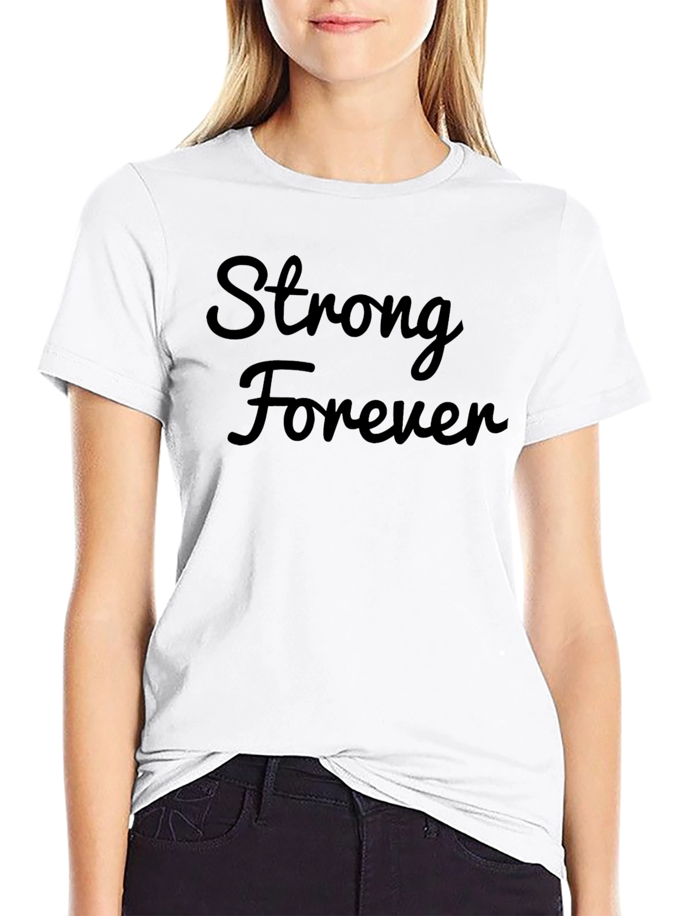Strong Forever Black T-Shirt