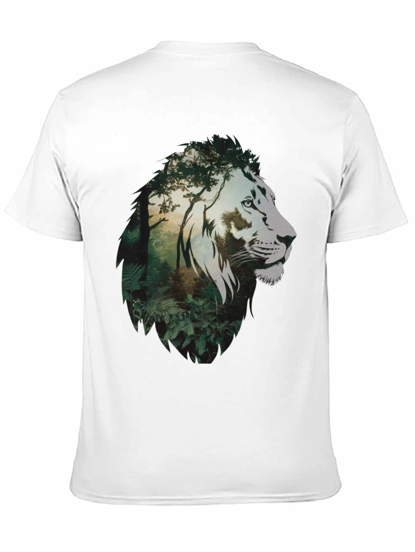 Lion Jungle Graphic Tee - Mens Black T-Shirt