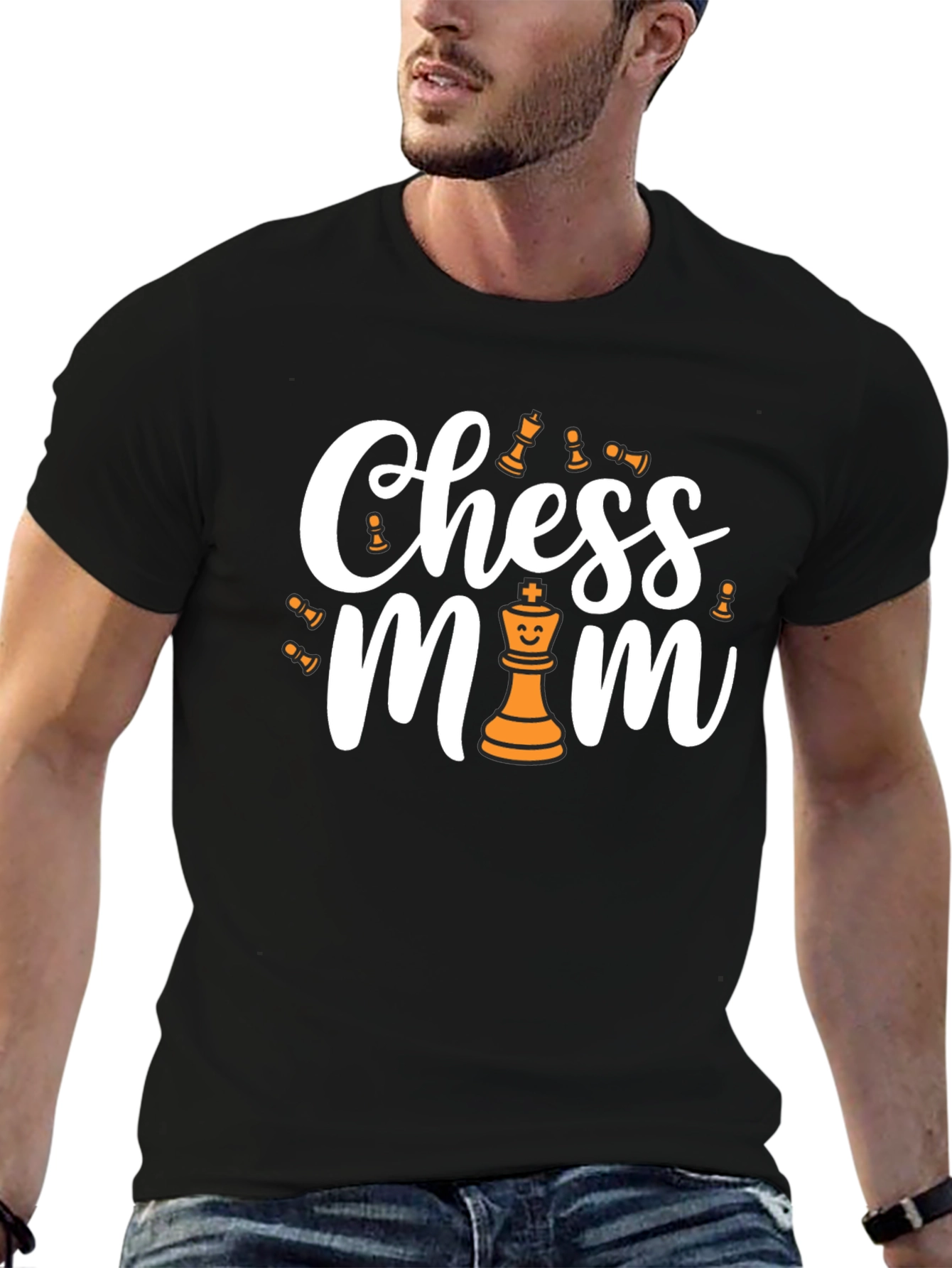 Chess Mom Black T-Shirt