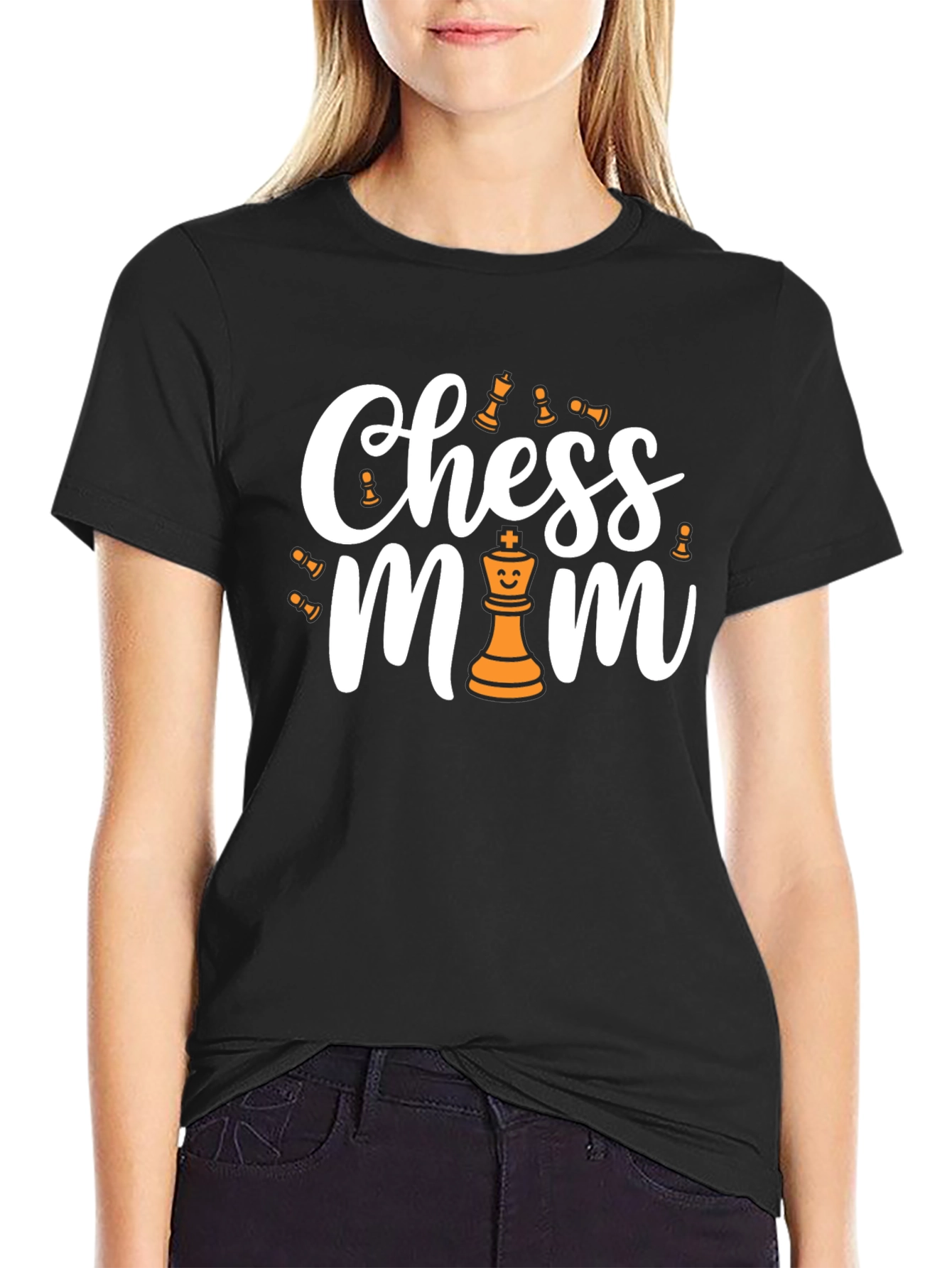 Chess Mom Black T-Shirt