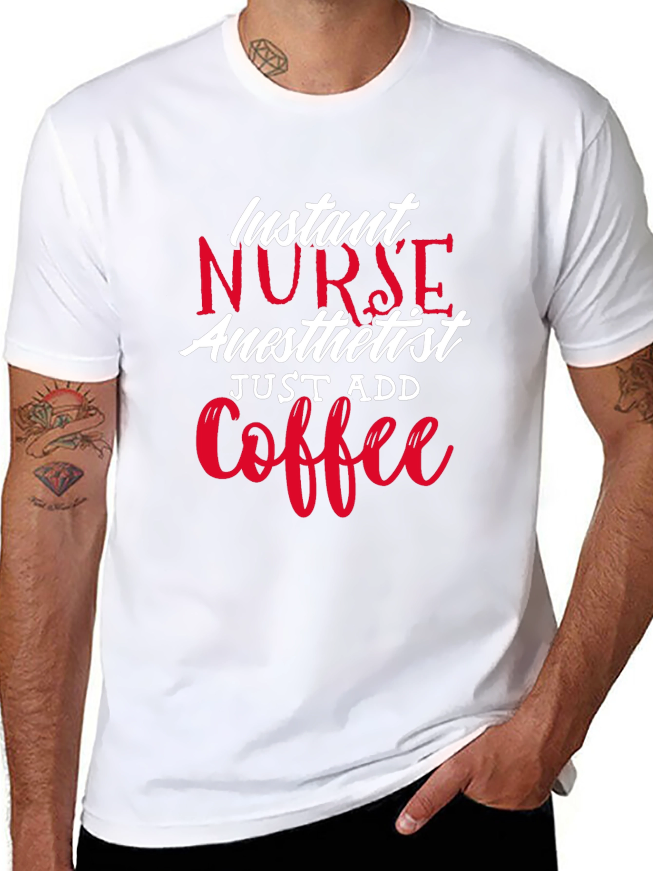 Instant Nurse Anesthetist Just Add Coffee T-Shirt