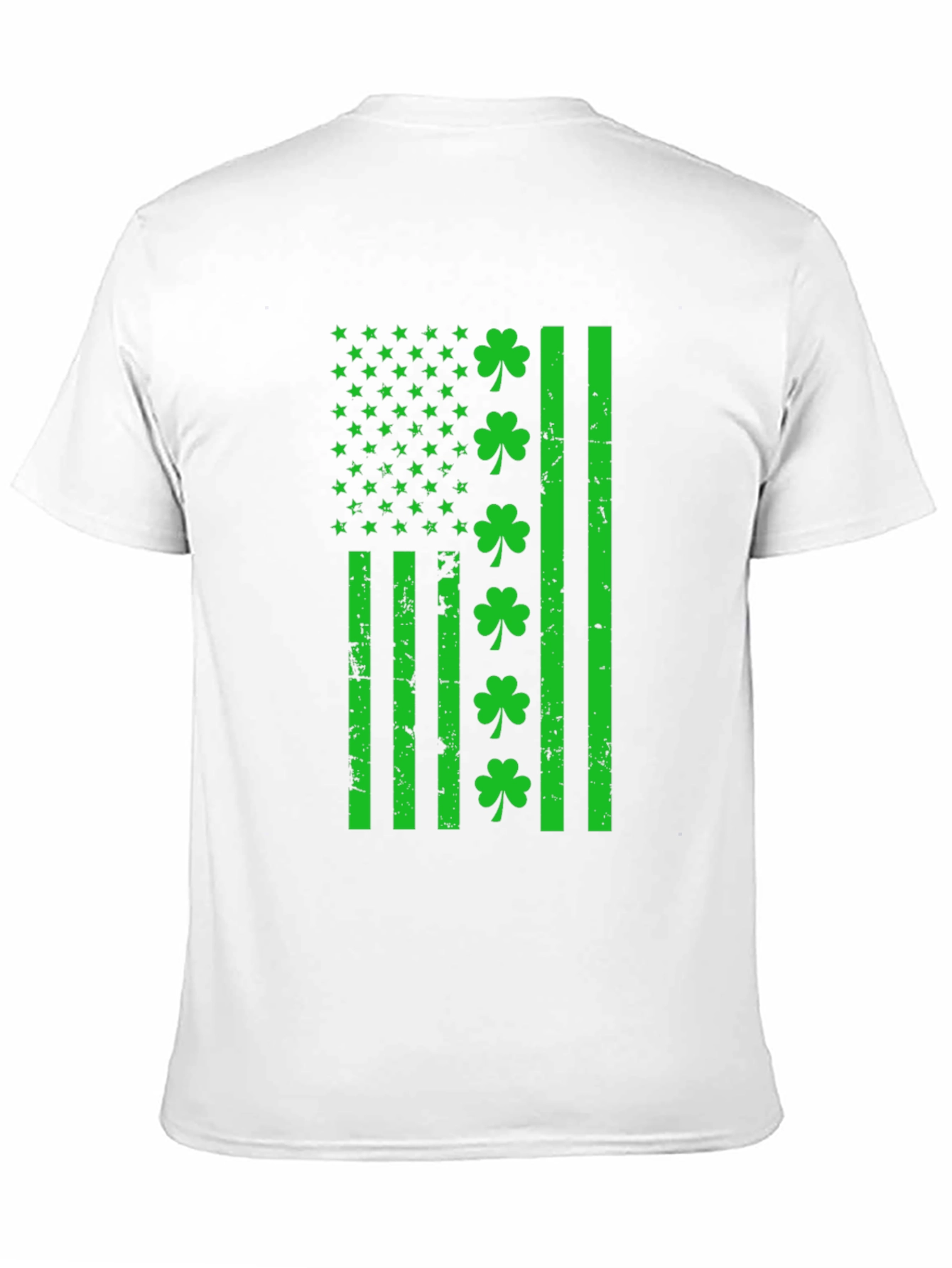 St. Patricks Day Shamrock Flag Graphic T-Shirt