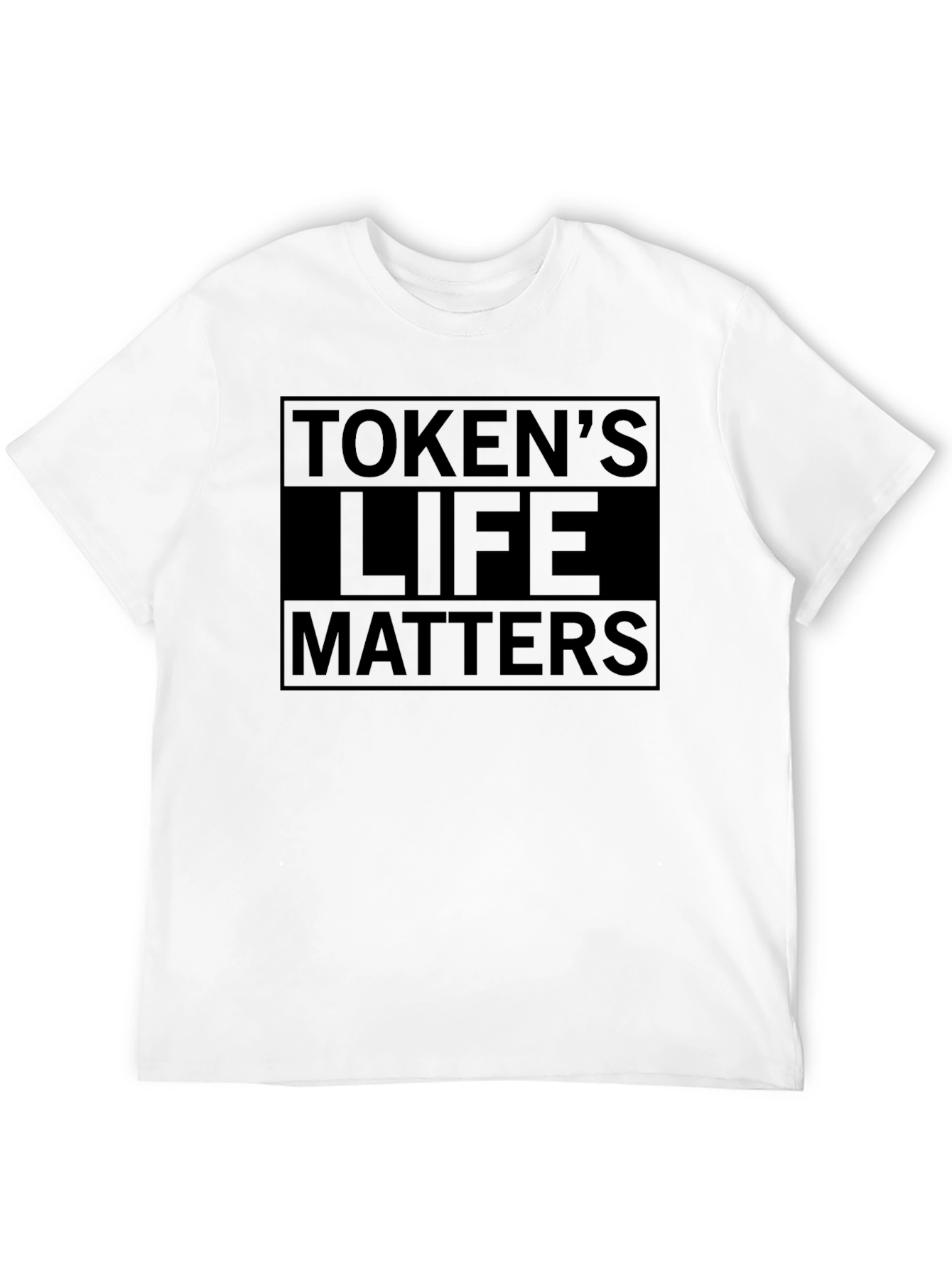 Tokens Life Matters Black Graphic T-Shirt