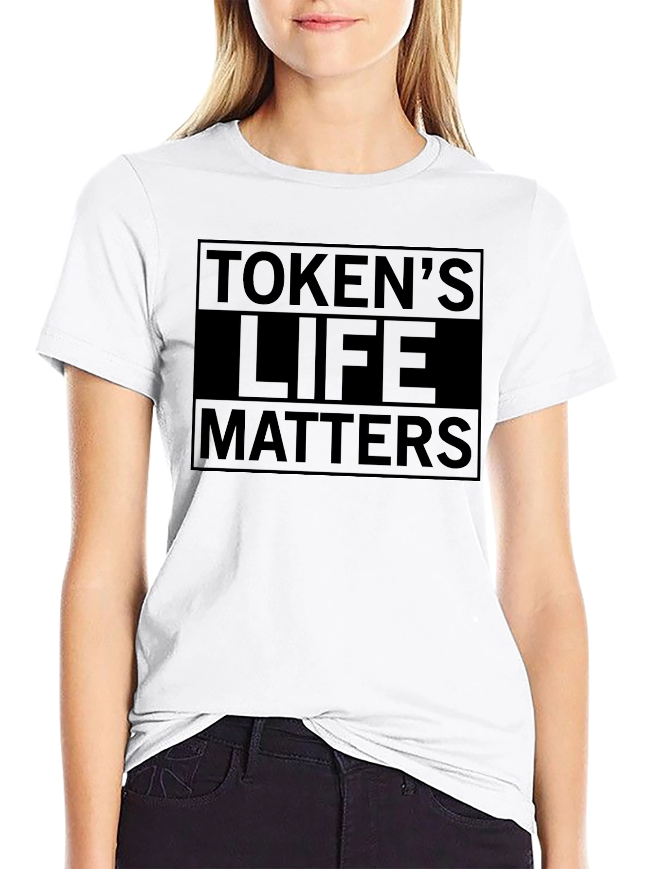 Tokens Life Matters Black Graphic T-Shirt