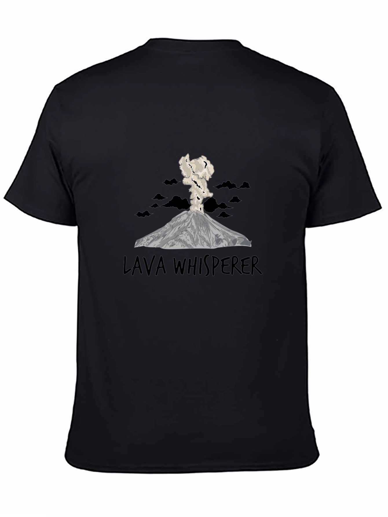 Lava Whisperer Graphic T-Shirt - Erupting Volcano Design