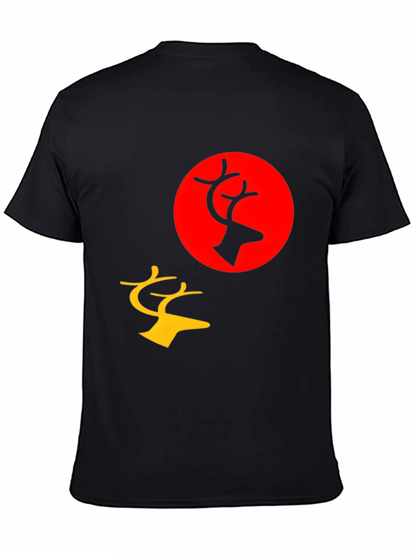 Black Deer Graphic Tee - Bold and Stylish