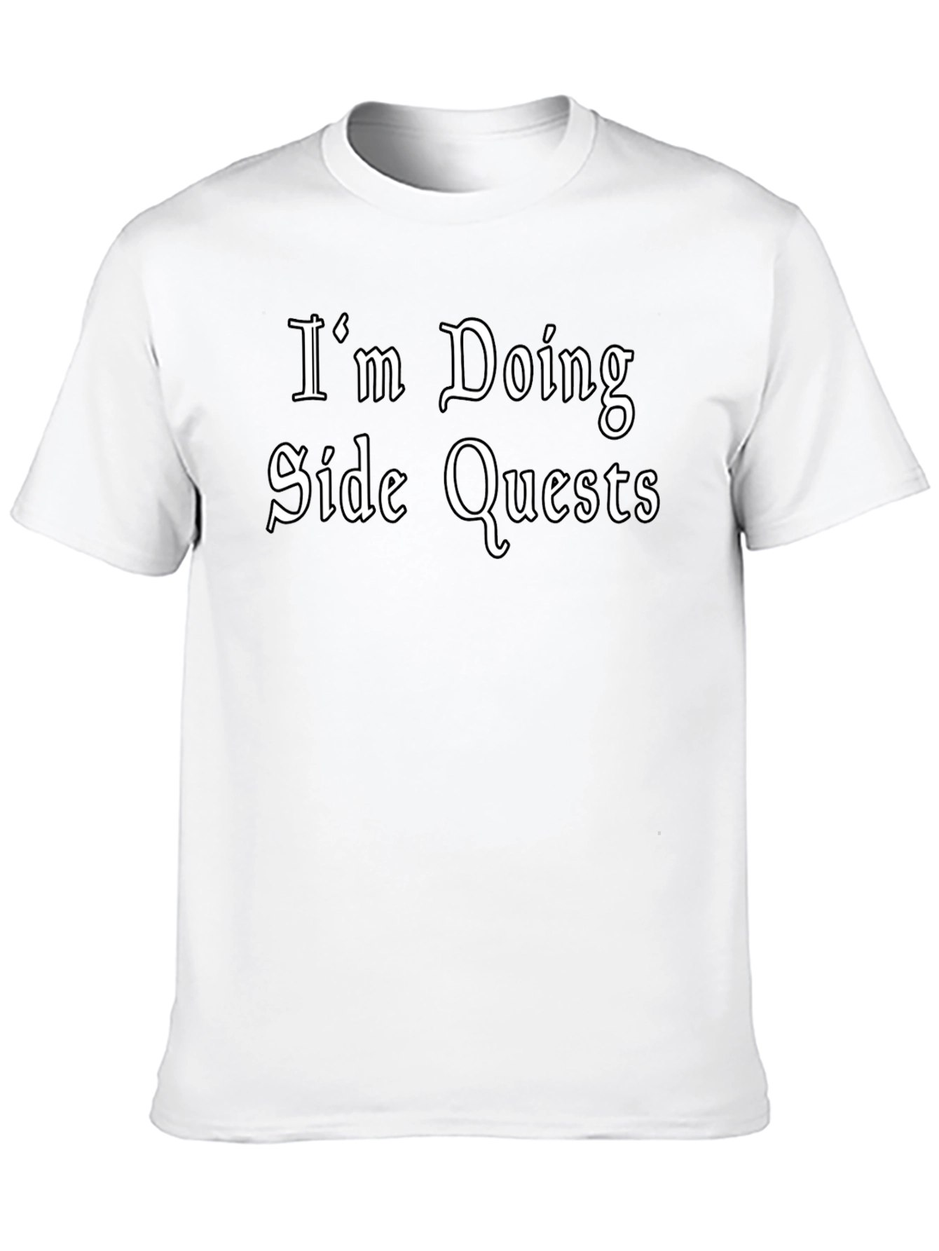 Im Doing Side Quests Black T-Shirt - Gamer Style