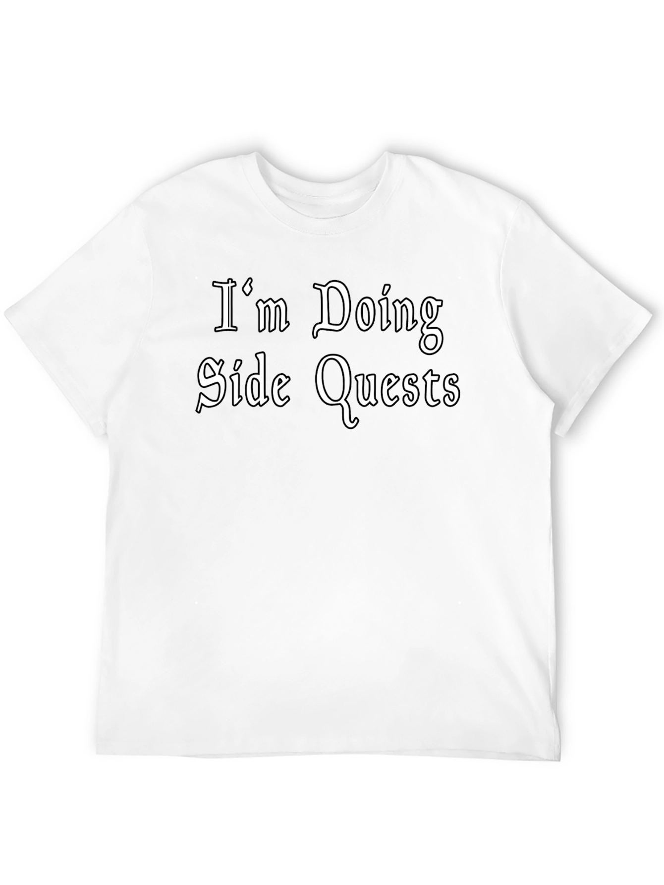 Im Doing Side Quests Black T-Shirt - Gamer Style